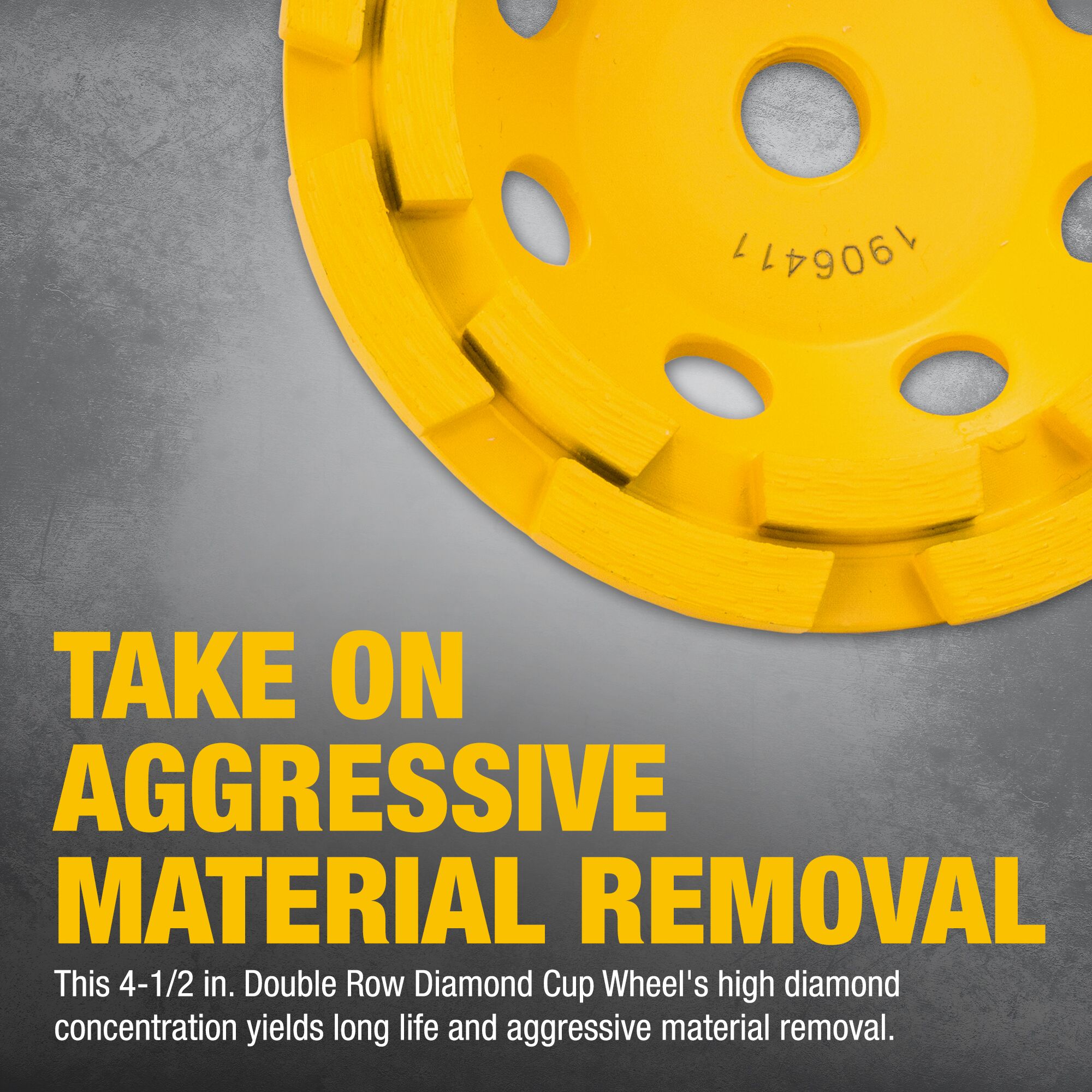 DEWALT XP Extended Performance 4.5-in Diamond Cup Wheel in the