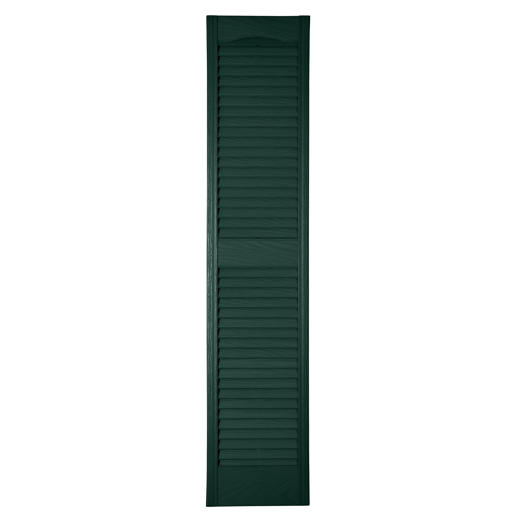 RELIABILT LVRCT1078009 10-in W x 78-in H Pine Green Louvered Polypropylene Exterior Shutters ( 2 -Pack )