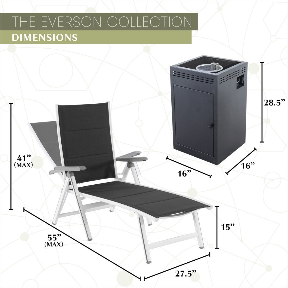 Mod Furniture EVERCHS3PCGFP-WG Patio-Conversation-Sets - View #3
