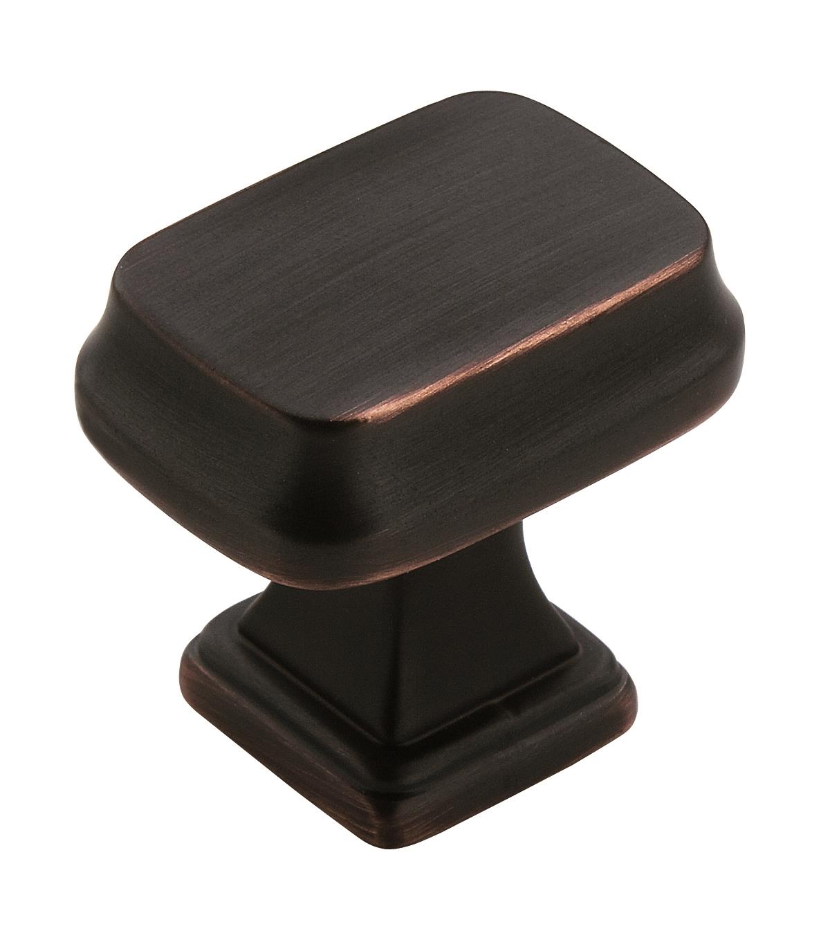 Amerock BP55340ORB Revitalize 1-1/4-in Oil Rubbed Bronze Rectangular Traditional Cabinet Knob