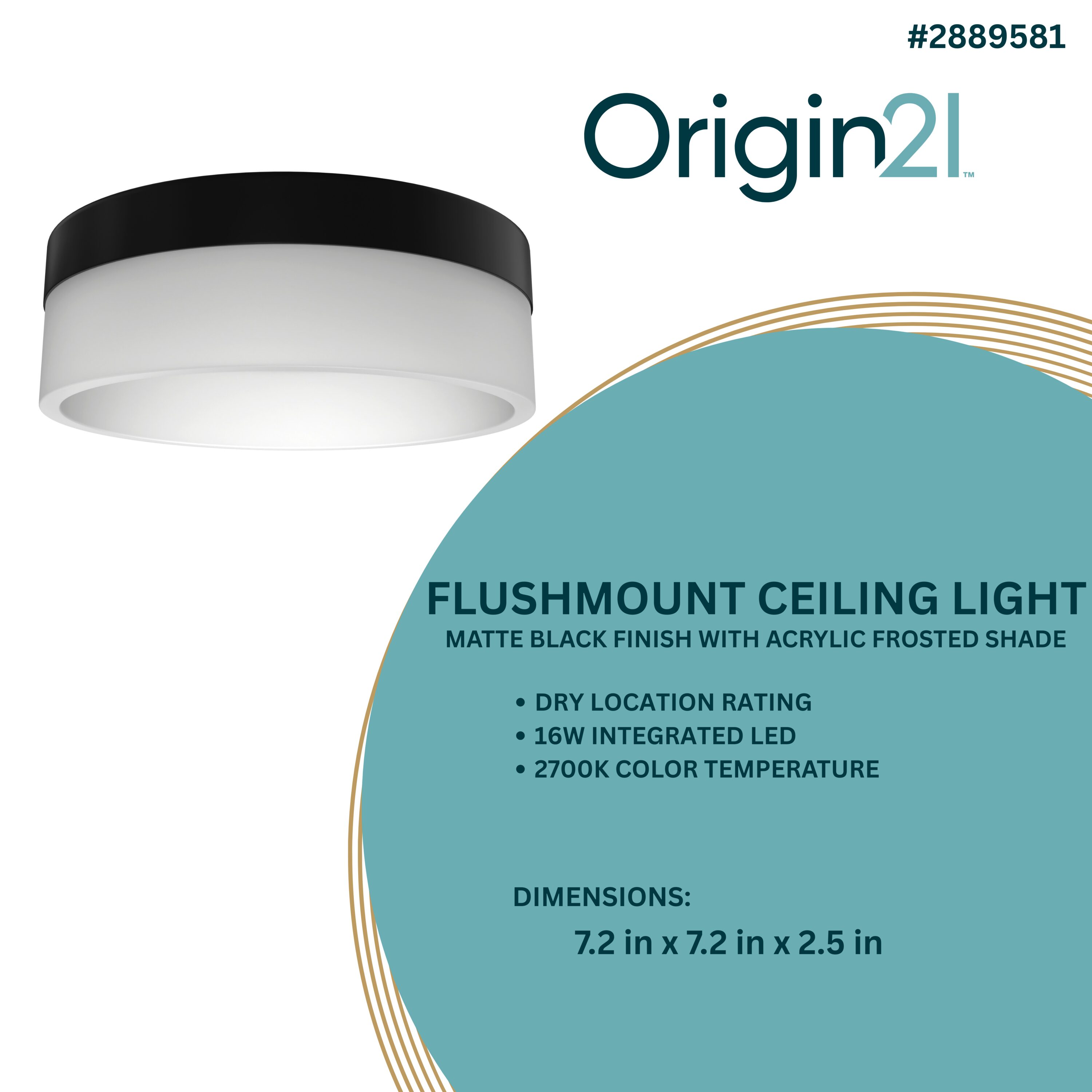 Origin 21 CLL7MBK flushmounts - View #3