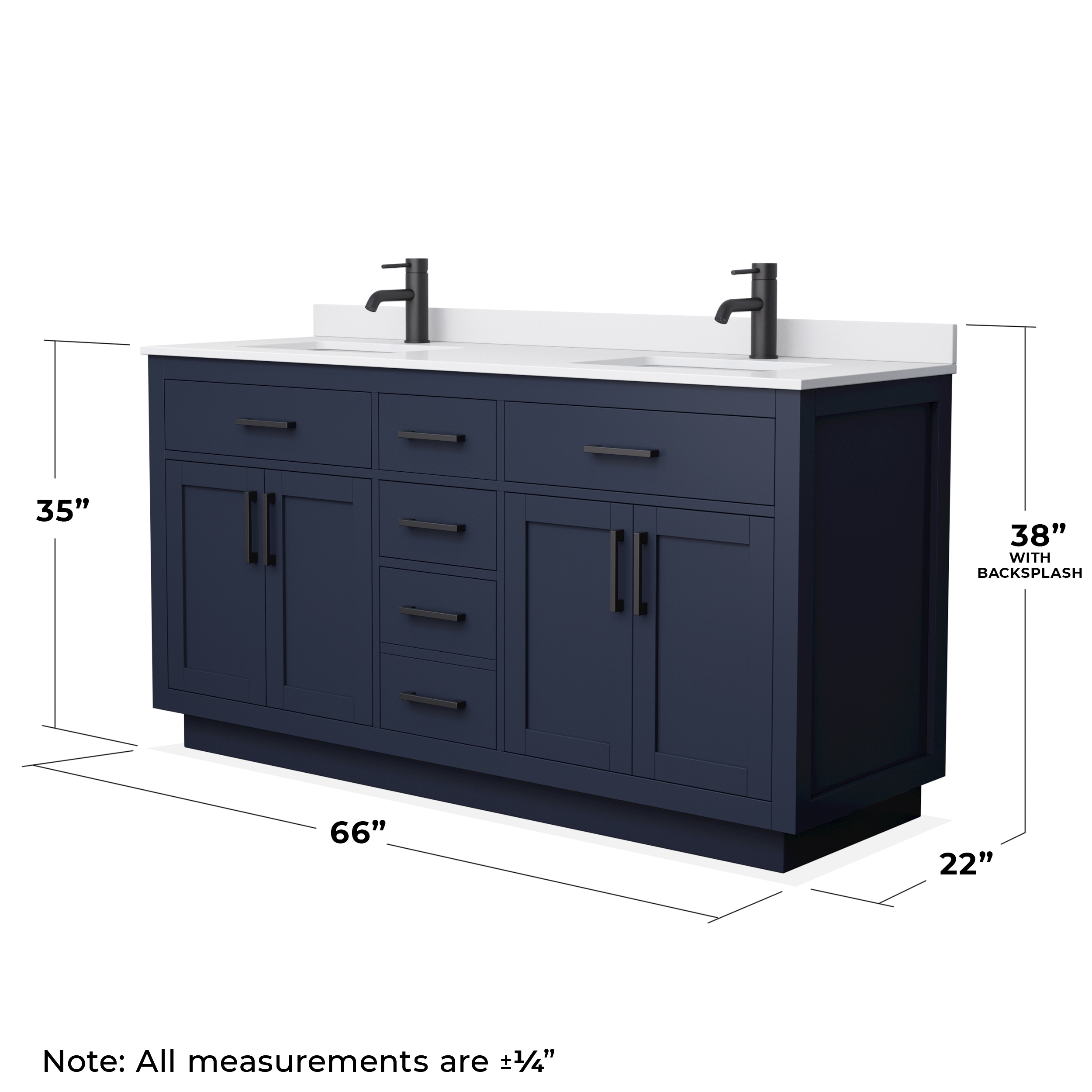 Wyndham Collection WCG262666DBBWCUNSMXX Bath-Vanity-Combo - View #4
