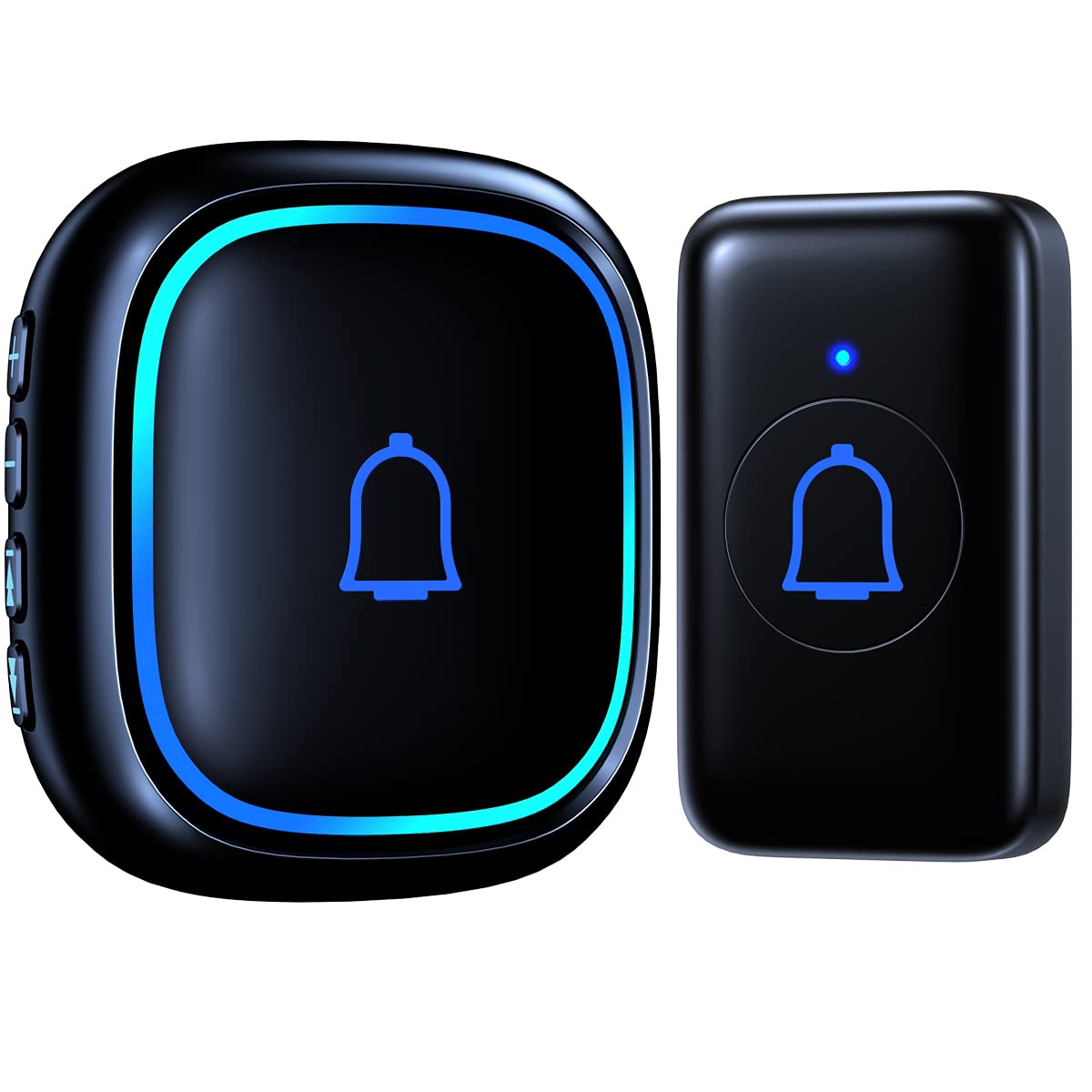 Aoibox  IP66 Waterproof Wireless Doorbell with 1000 ft Range 66 Chimes 115 dB Loud Ringer 7 Volume Levels