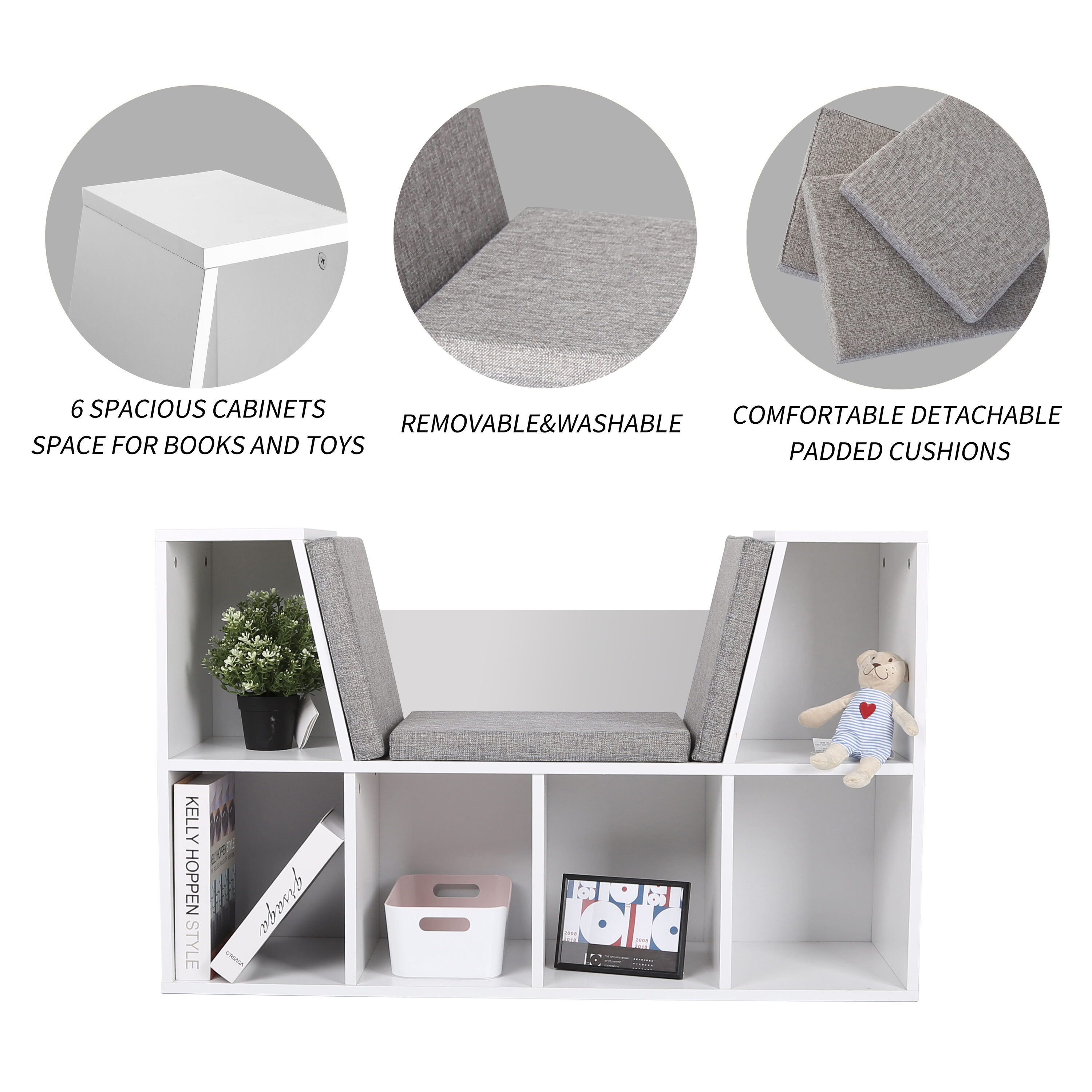 VEIKOUS CHILDCABINET-001 Kids-Bookcases - View #10