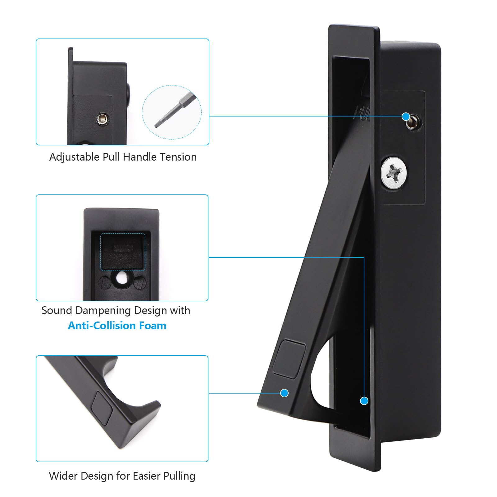 Lukvuzo LLU0814L210 Pocket-Door-Hardware-Kits - View #2