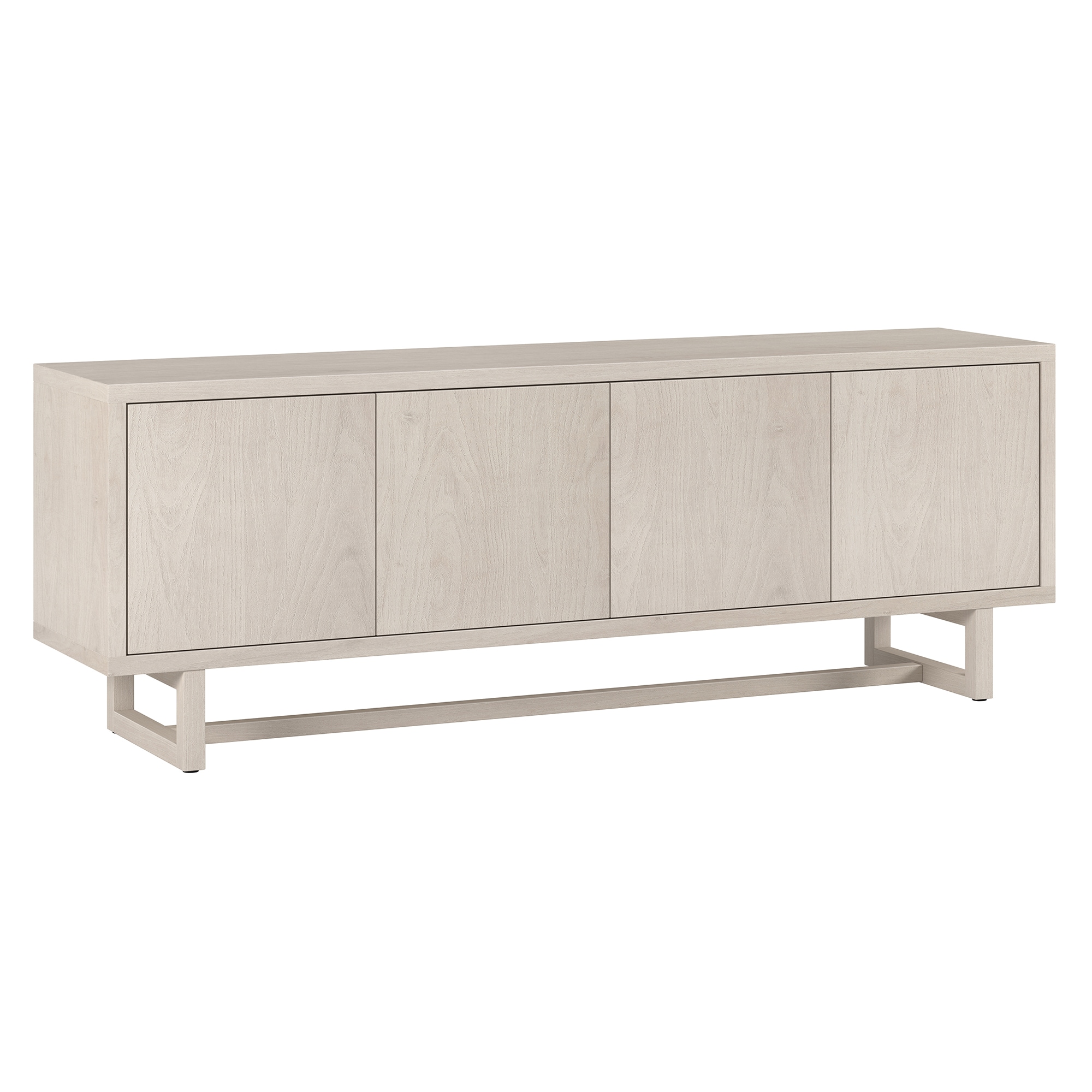 Hailey Home TV1989 Cutler Modern/Contemporary Alder White TV stand ( Accommodates TVs more than 70-in )