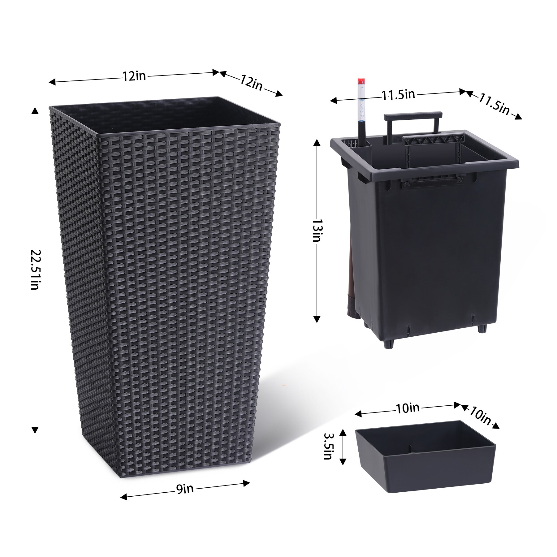 IdealHouse CO-Z9LGJYPD5SXU Planter-Window-Box - View #3