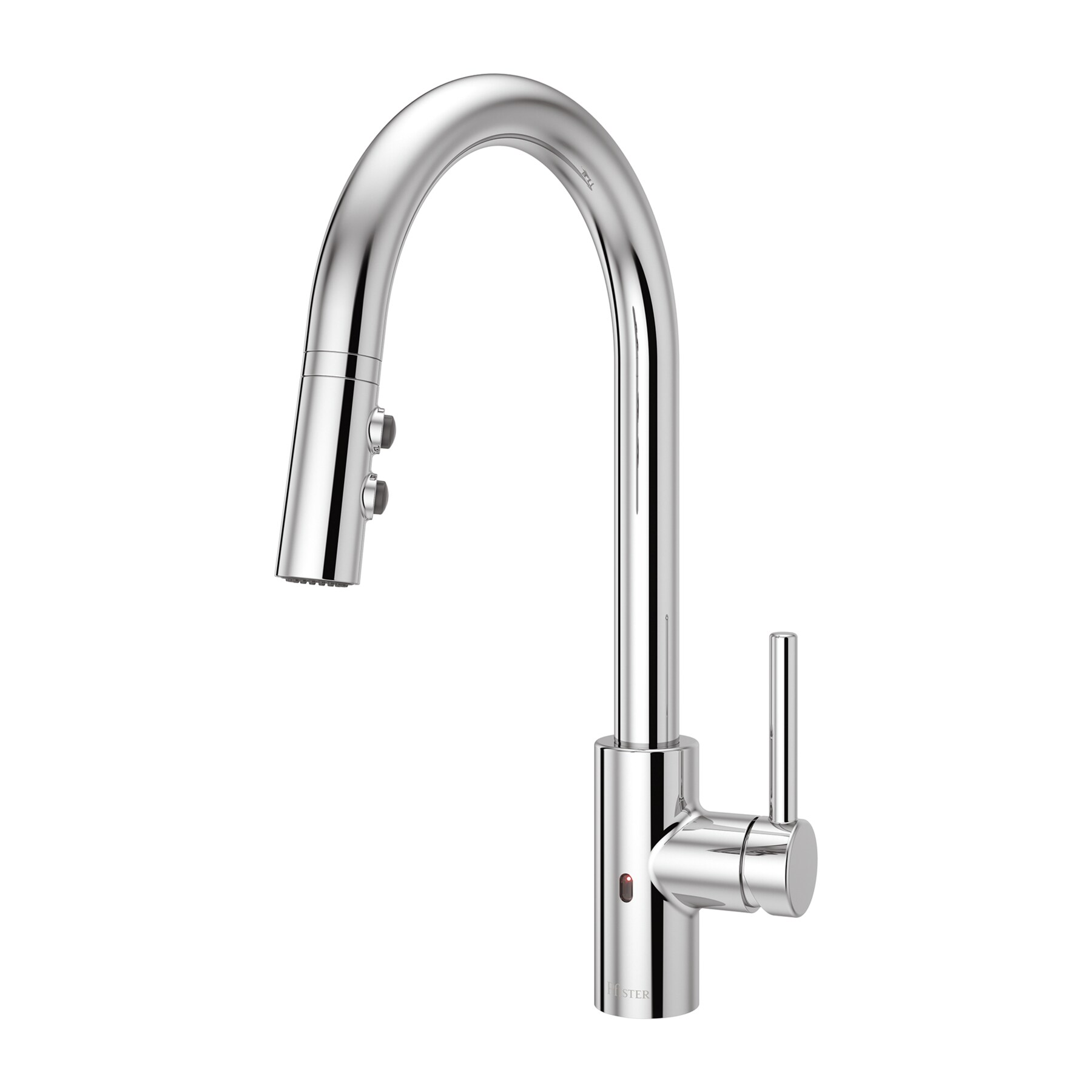 Pfister LG529-ESAC Stellen Polished Single Handle Deck-mount Kitchen Faucet with Sprayer ( Deck Plate Included )