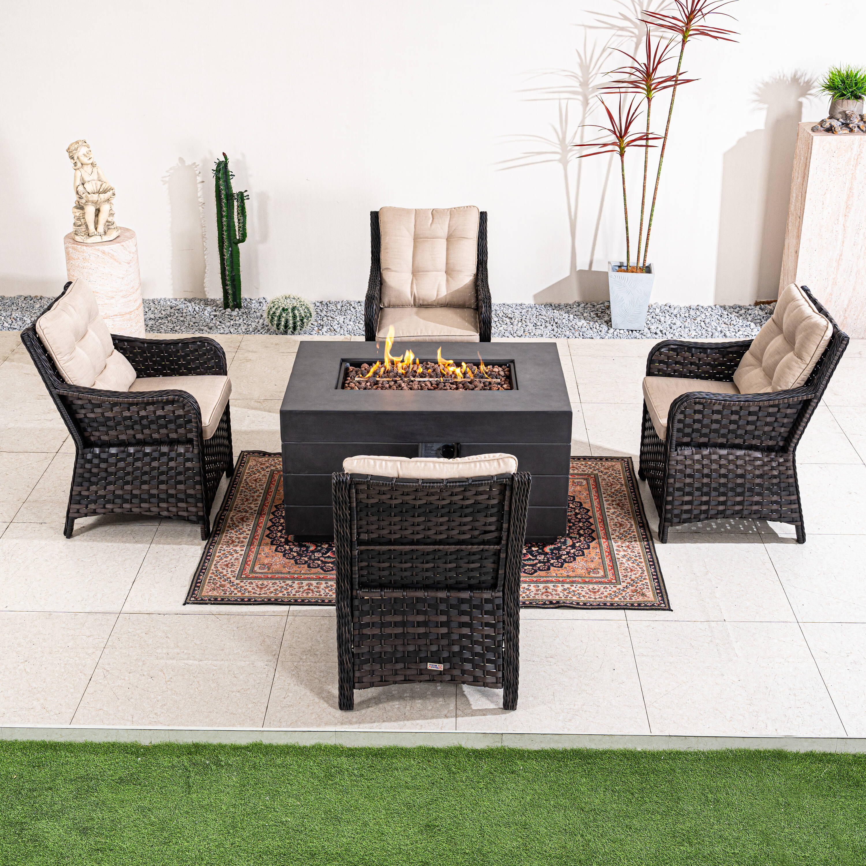 Direct Wicker DWG-2150DG013B Patio-Conversation-Sets - View #2