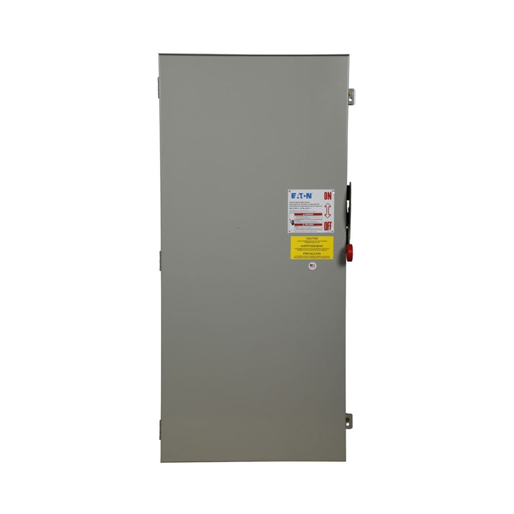 Eaton General Duty Safety Switch 600 Amp 240 Volt 3-Pole Fusible with Neutral NEMA 3R Painted Galvanized Steel