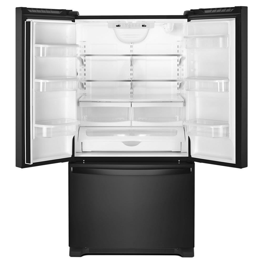 lowes black french door refrigerator