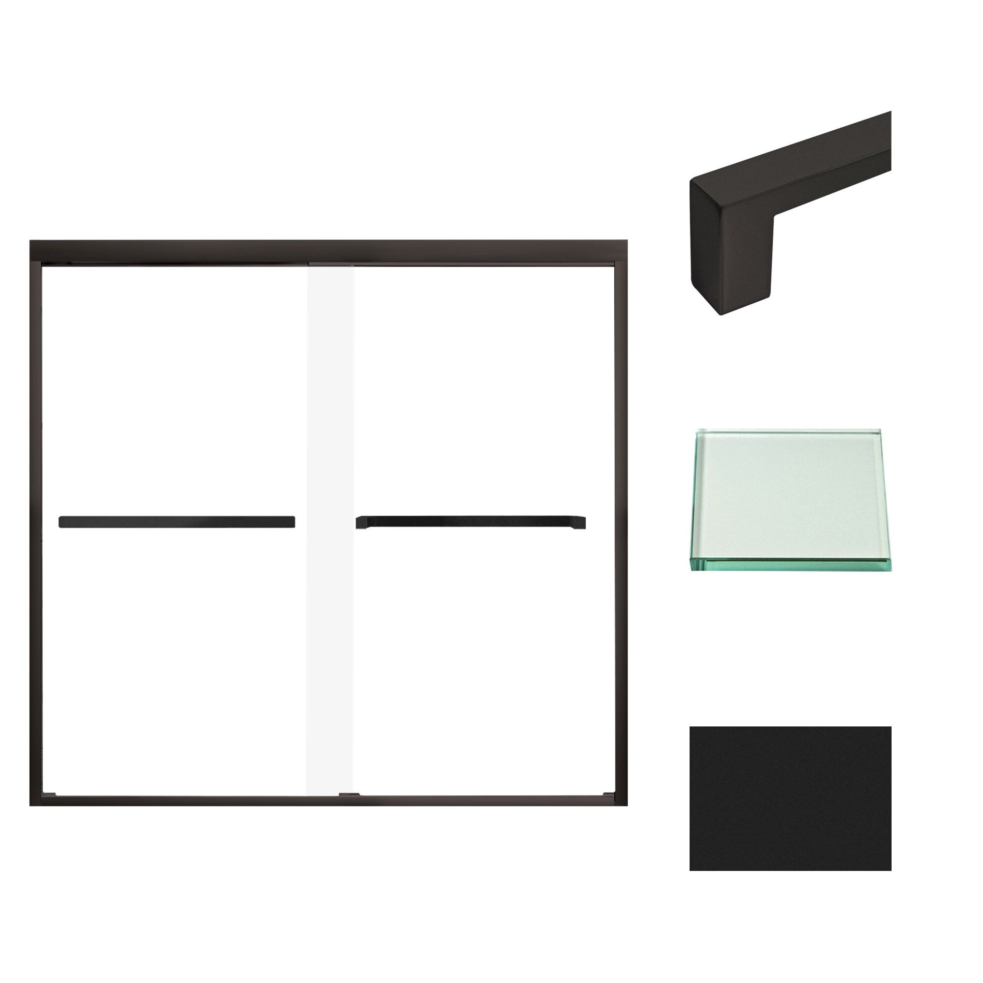 Transolid FBPT605808C-S-MB Shower-Doors - View #2
