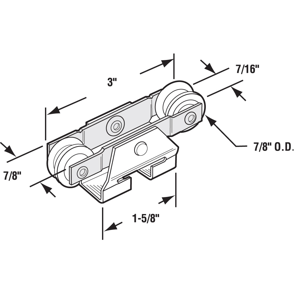 Prime-Line N 6659 Sliding-Closet-Door-Rollers - View #2