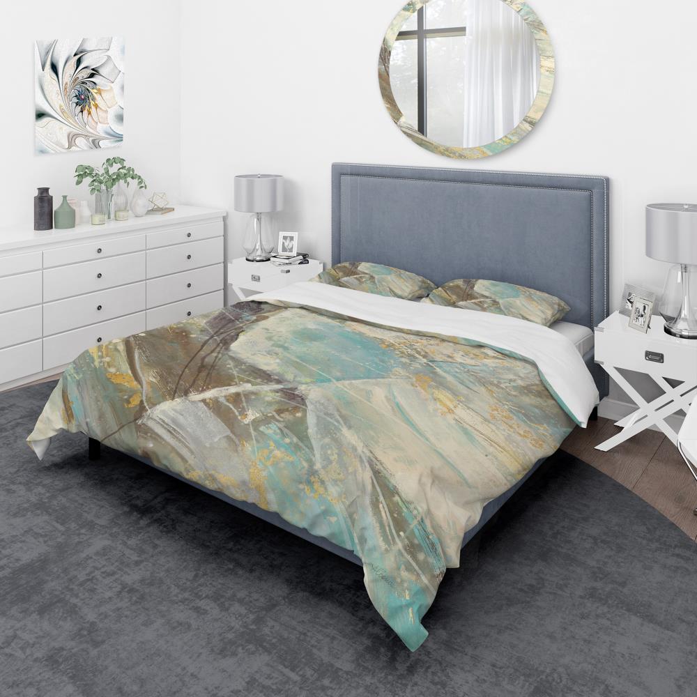 Designart BED30475-T N/AN/A 3 -Piece Beige Twin Duvet cover Set