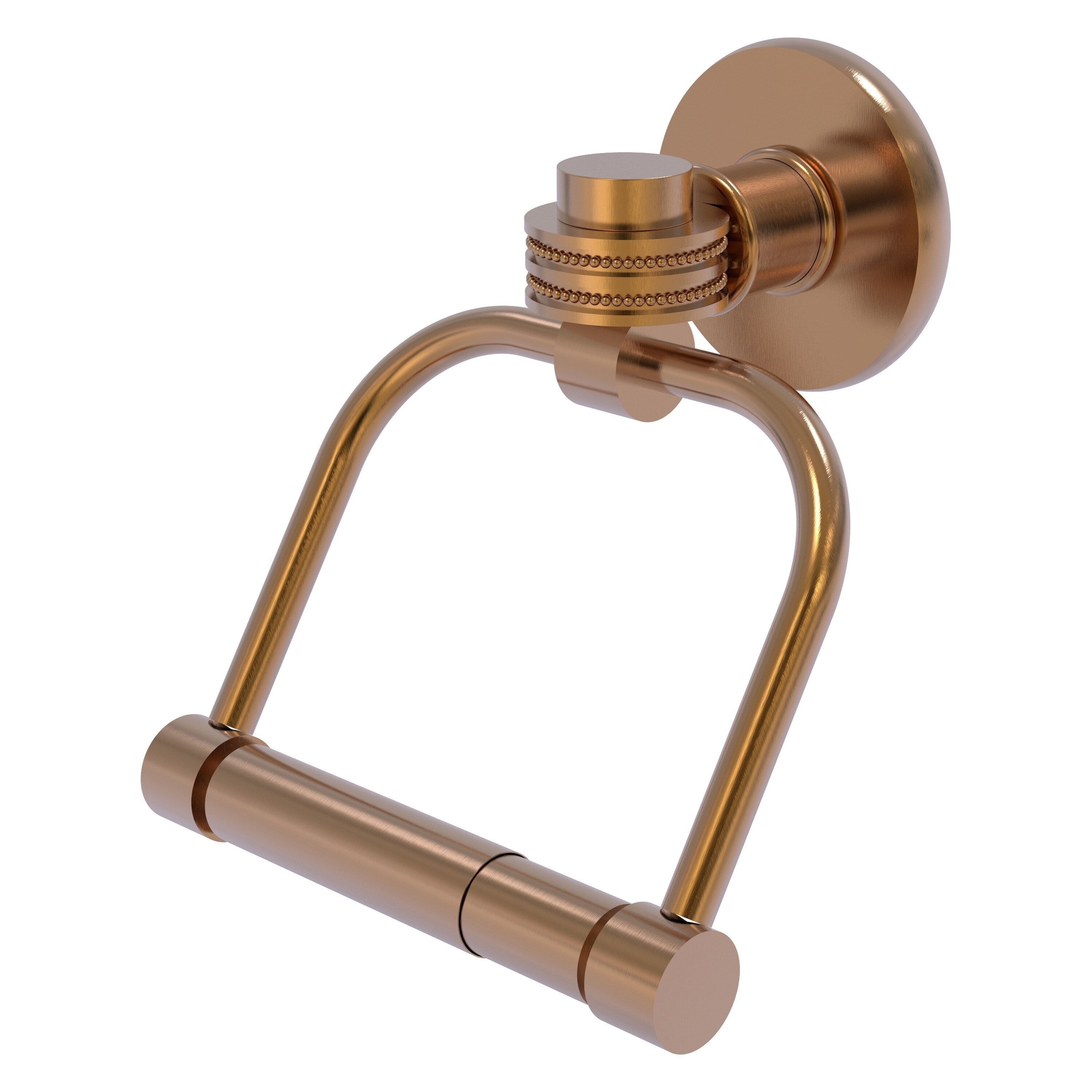 Allied Brass 2024D-BBR Continental Brushed Bronze Wall mount Double post Toilet Paper Holder 1 -Rolls with Storage