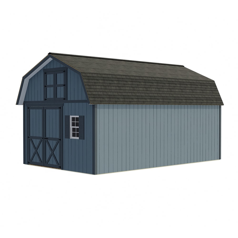 Best Barns MILLCREEK1220 Millcreek 12-ft x 20-ft Gambrel Style Wood Outdoor Storage Shed with 2 Doors