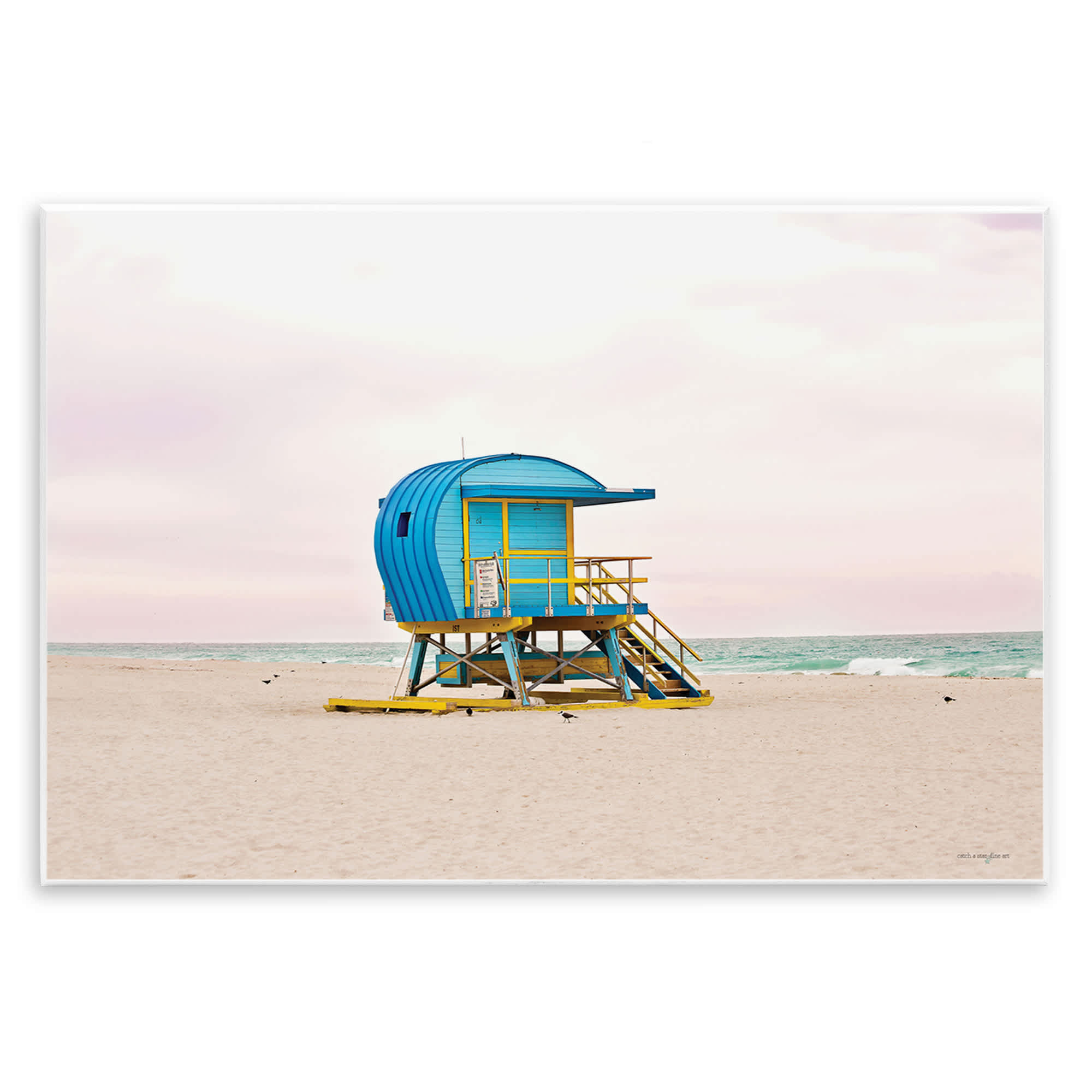 Stupell Industries BT-555-WD-13X19 Summer Lifeguard Cabin Wall Plaque Art By Seven Trees Design 19 x 13