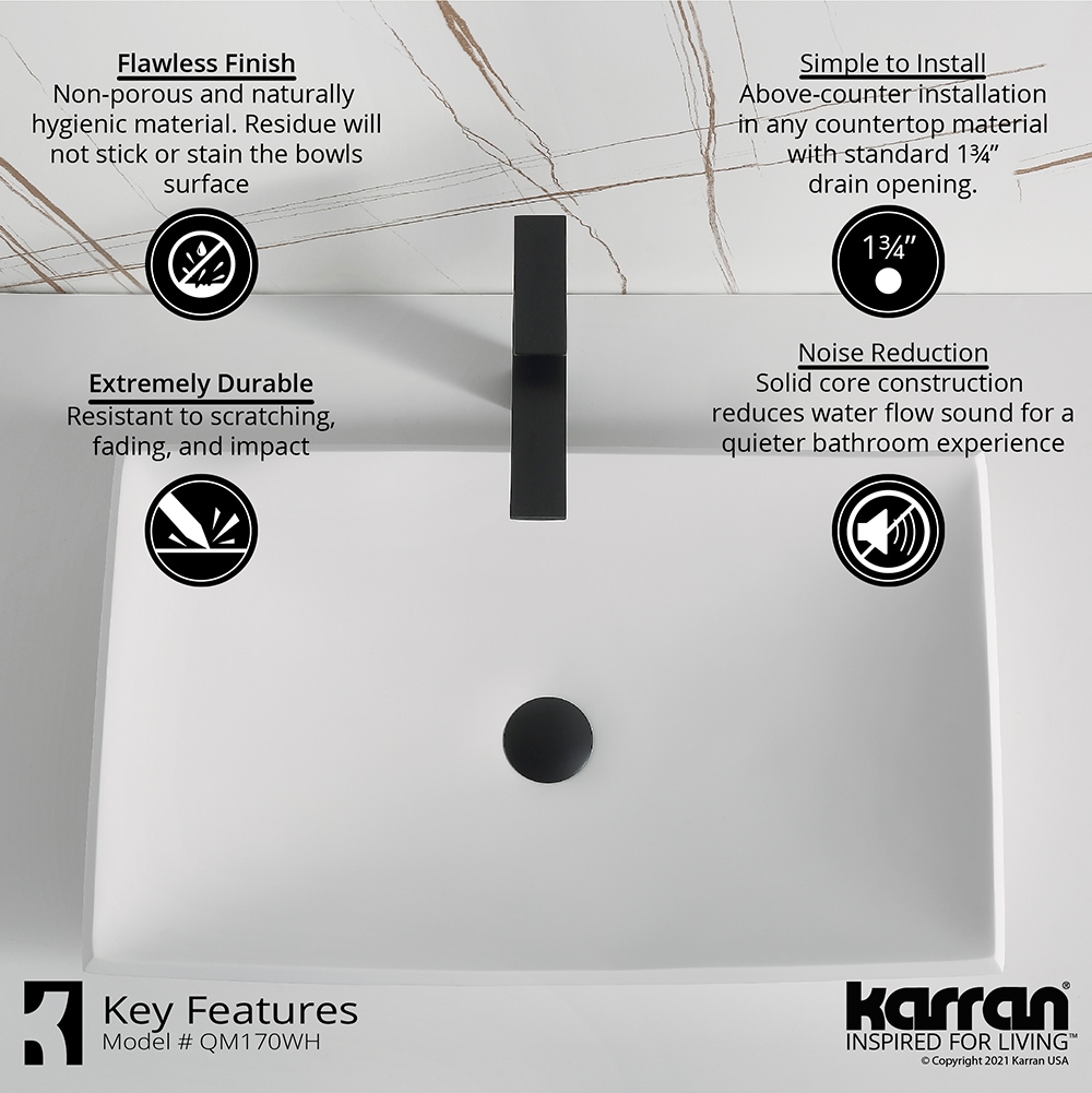 Karran QM170WH422MB Bath-Sink - View #6