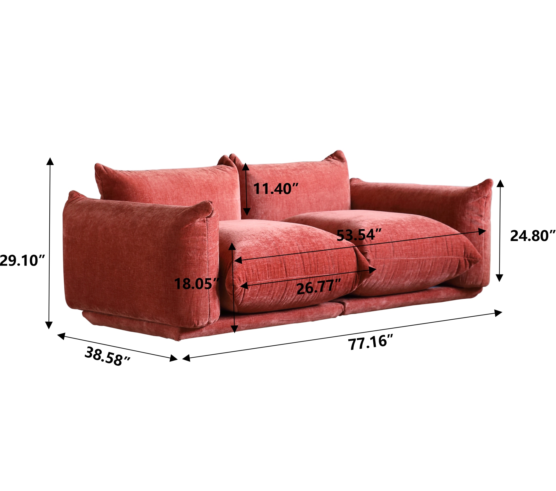 BuotiqHom DH-A-119OR-S2 Sofas-Loveseats - View #3