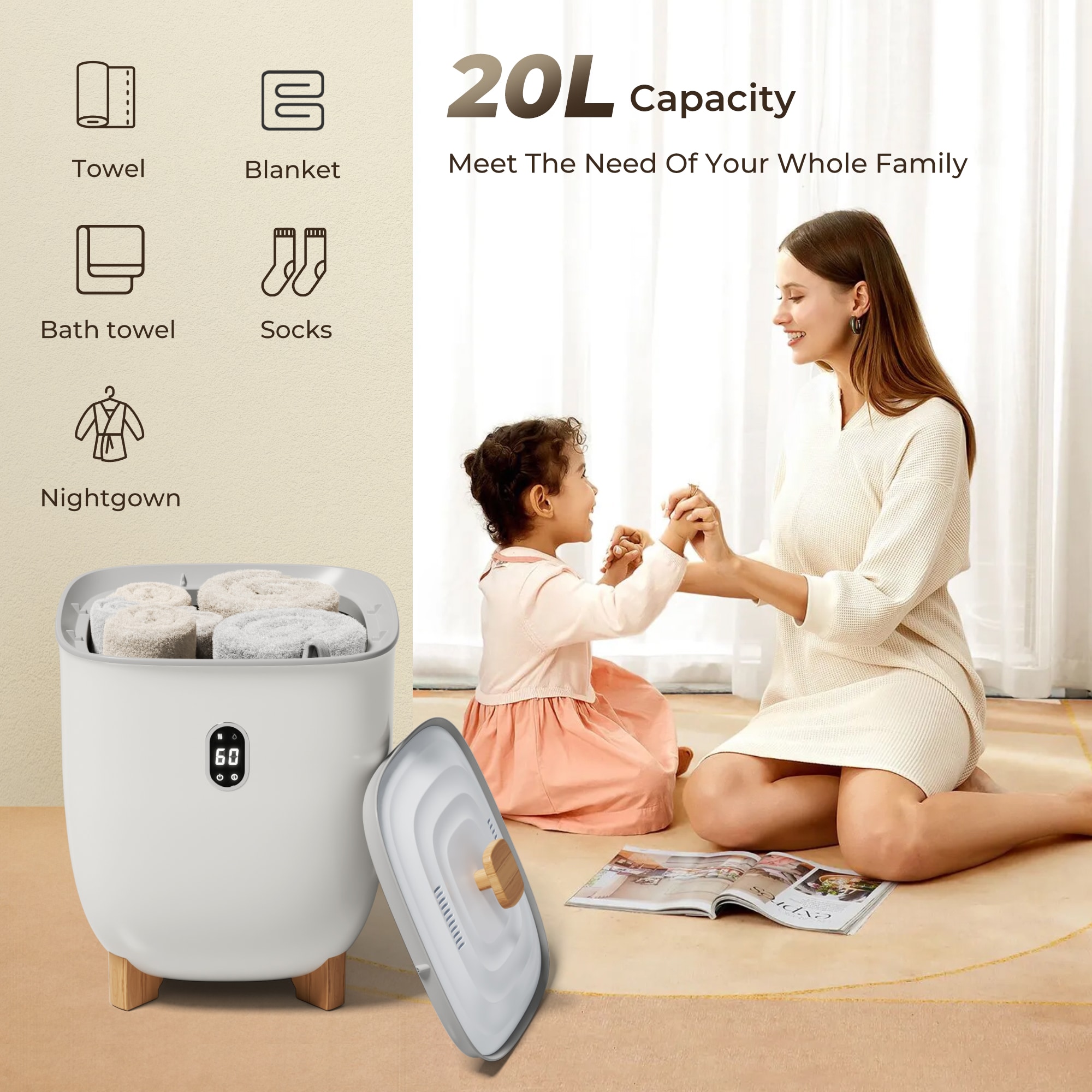 SIMZLIFE TW002-20WH-S-LS Towel-Warmers - View #6