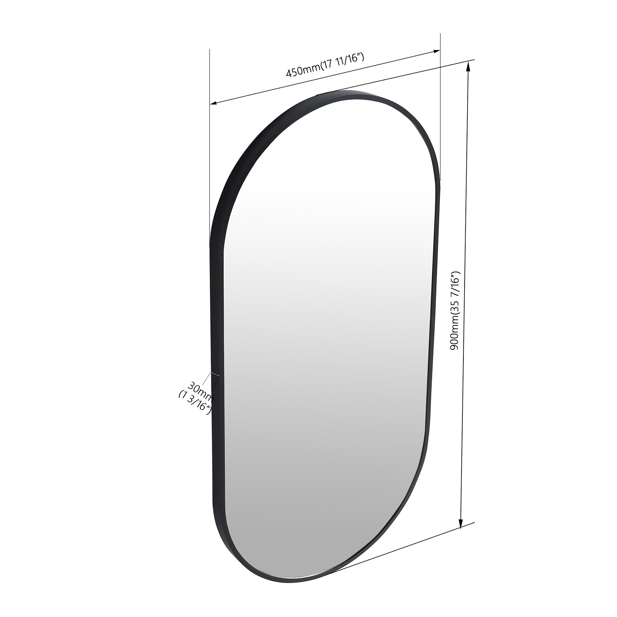 WELLFOR QNM-M1835 Framed-Bath-Mirrors - View #11