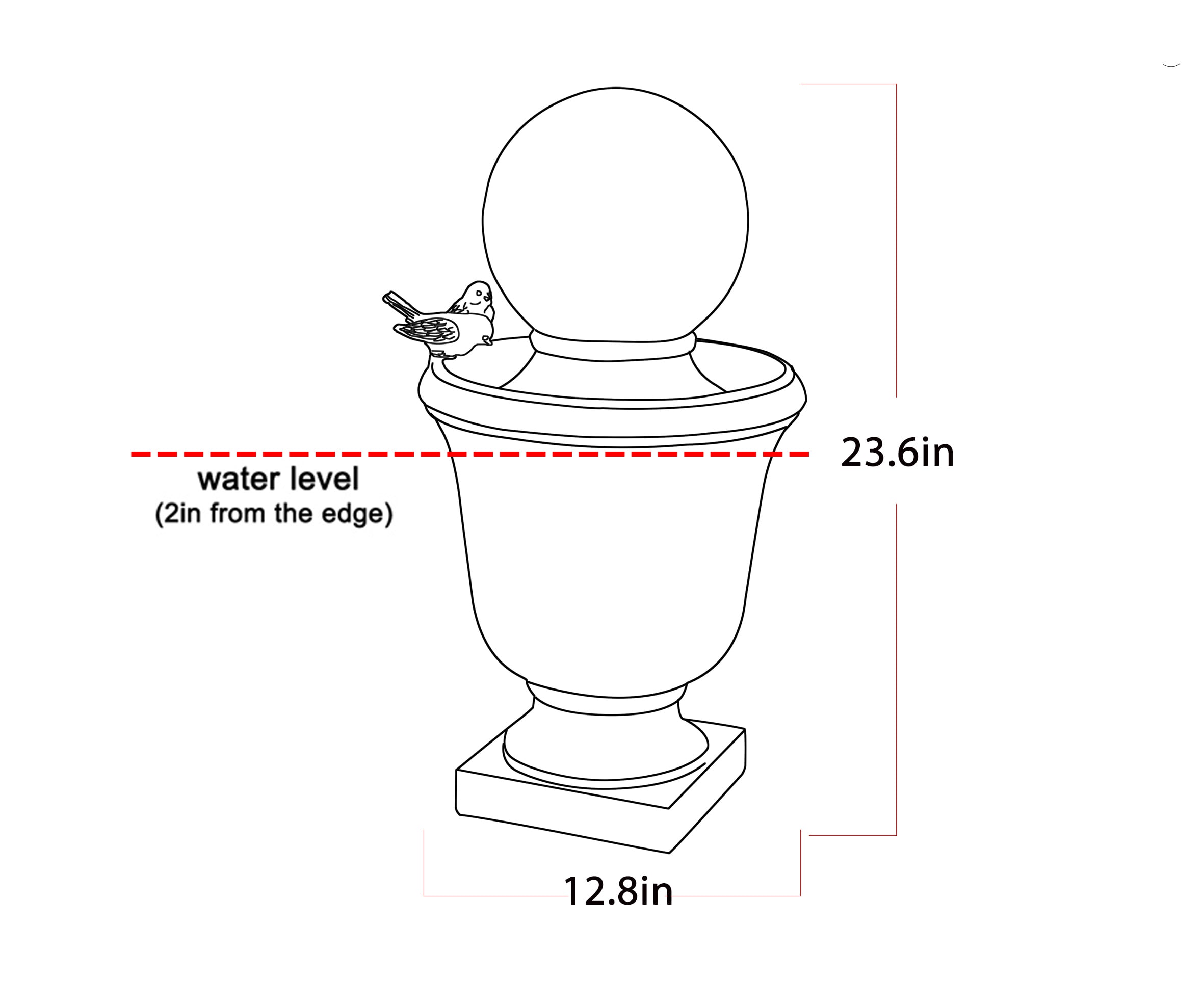 Universal Fountain Mât Source®