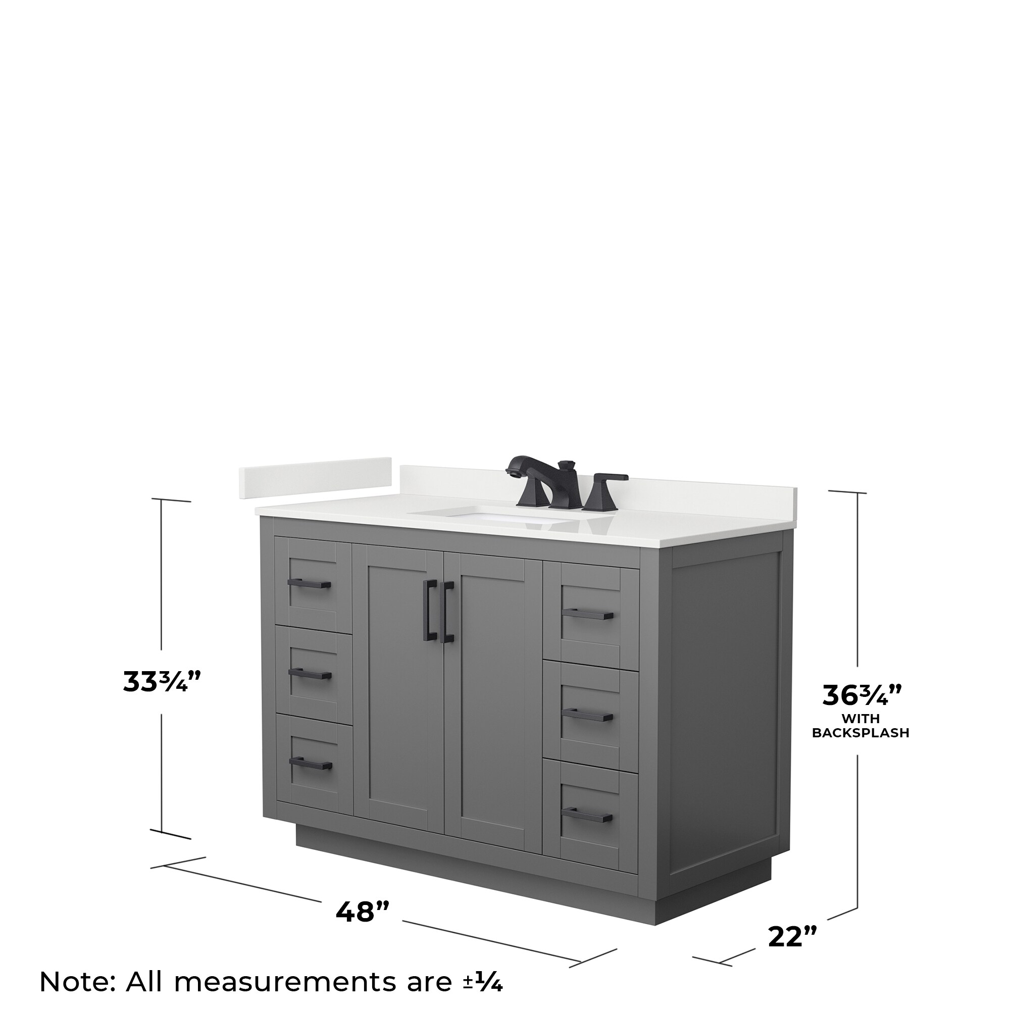 Wyndham Collection WCF292948SGBWQUS3MXX Bath-Vanity-Combo - View #5