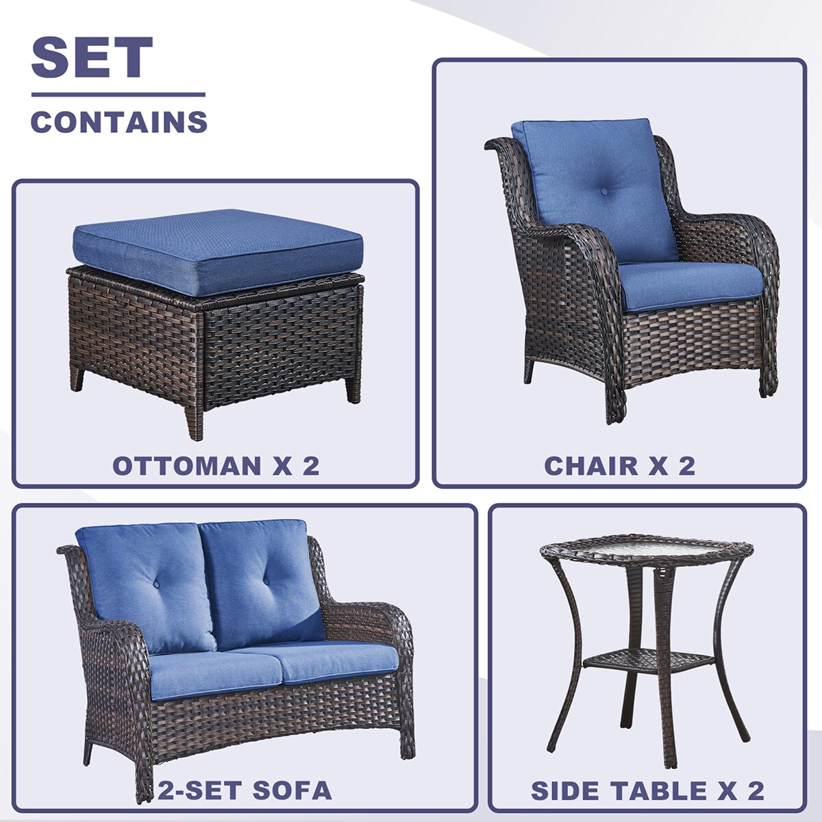 Rilyson FS038025X2006014-1 Patio-Conversation-Sets - View #5