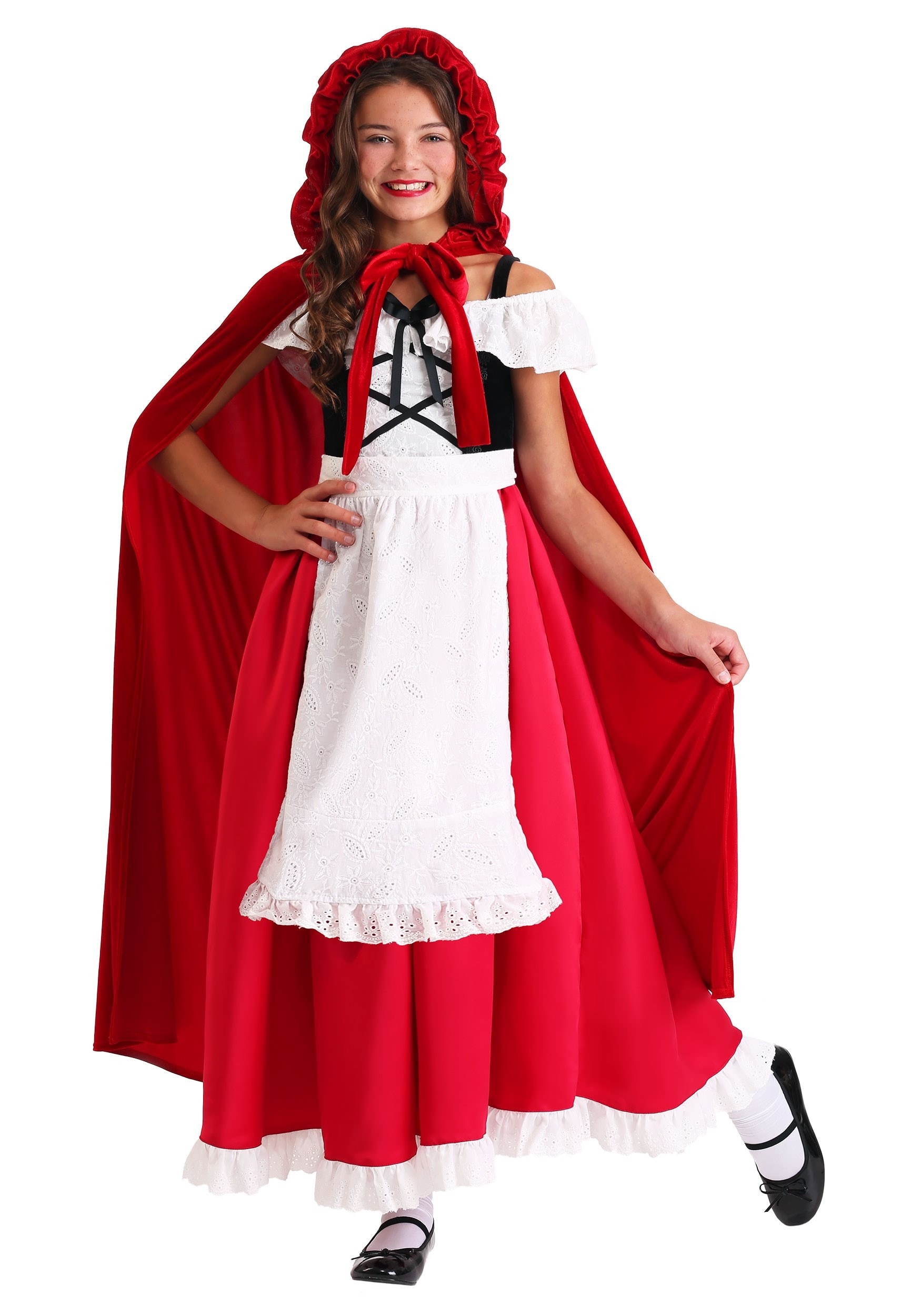 HalloweenCostumes.com FUN6697CH FUN Costumes Child's Deluxe Red Riding Hood Costume X-Small