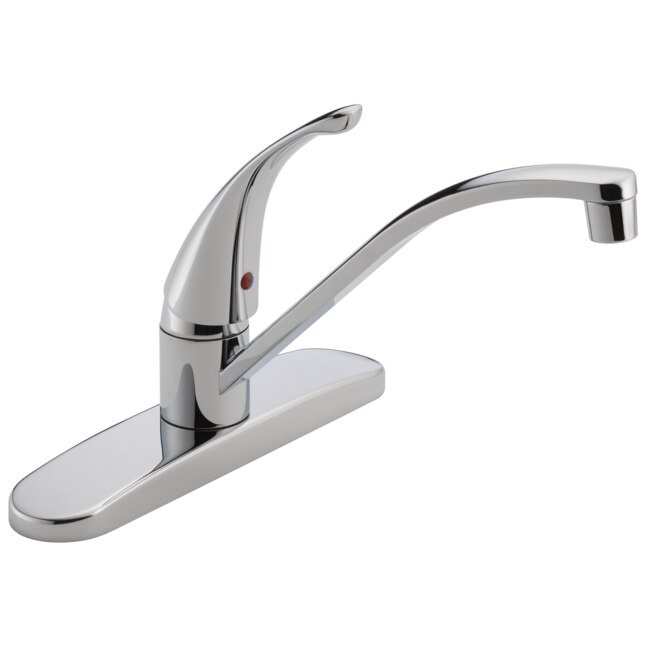 Peerless Core Chrome 1-Handle Deck-Mount Low-Arc Handle Kitchen Faucet Peerless Core Chrome 1-Handle Deck-Mount Low-Arc Handle Kitchen Faucet