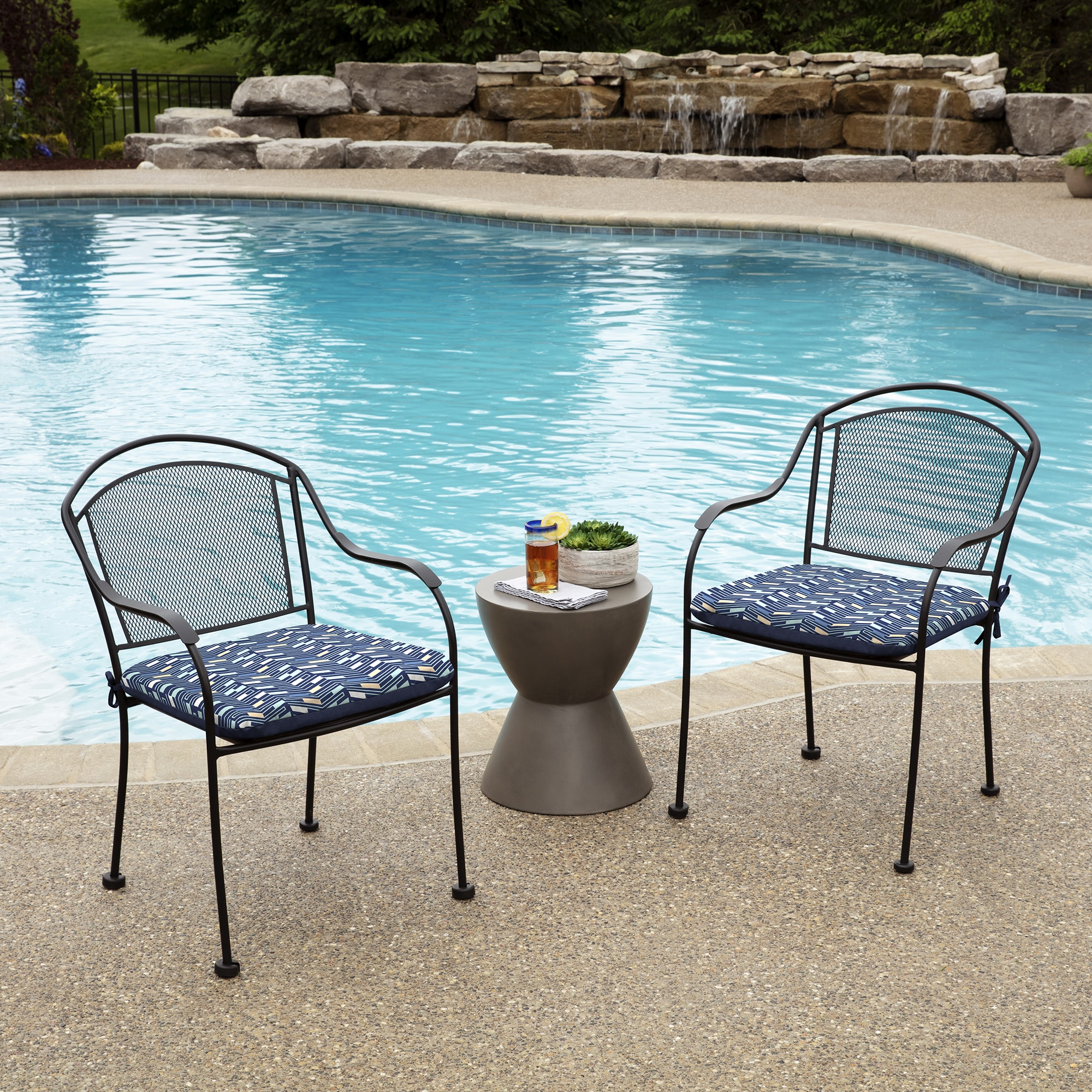 Classic Accessories Water-Resistant 19 x 19 x 5 Inch Square Patio