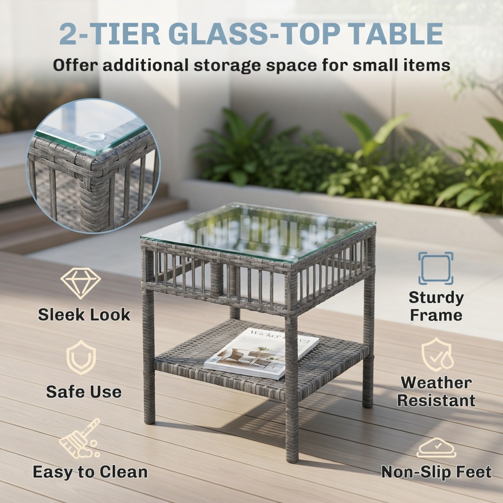Choco Moon WYC-WQ45736-LS Patio-Conversation-Sets - View #4