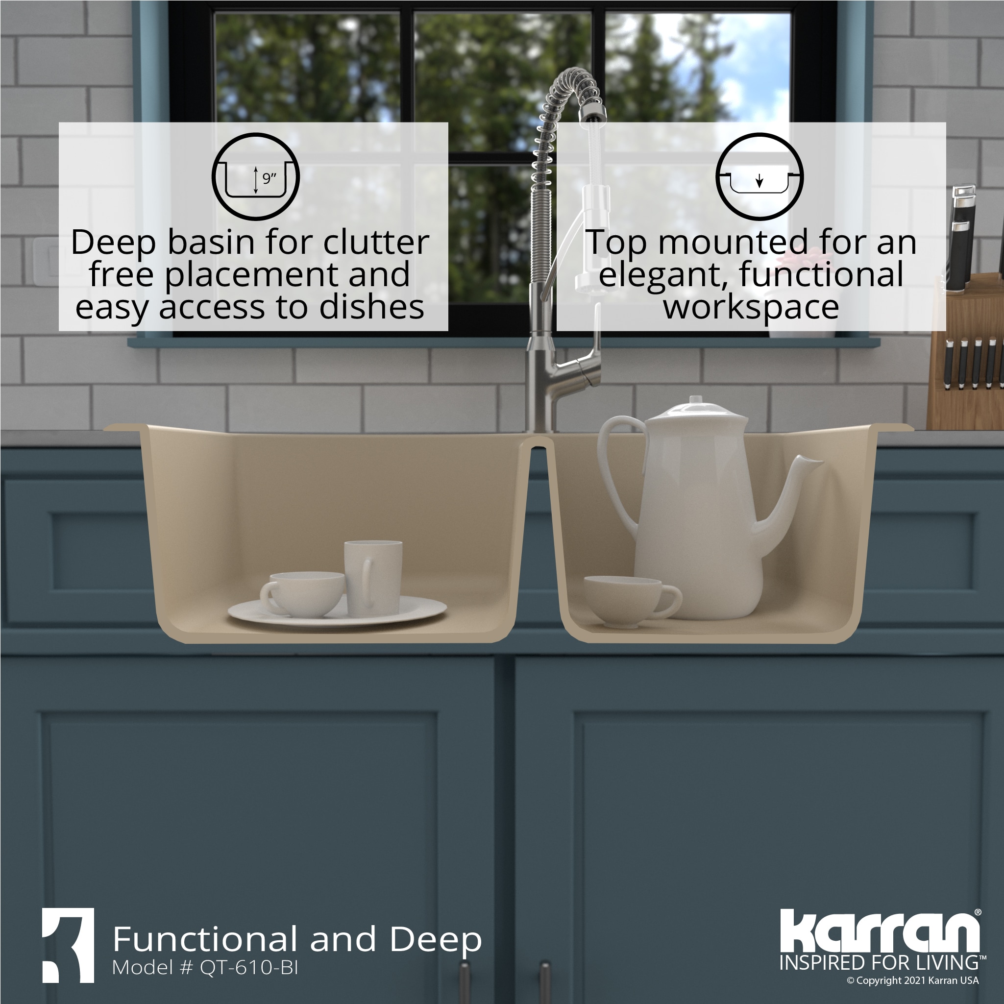 Karran QT-610-BI Kitchen-Sinks - View #9