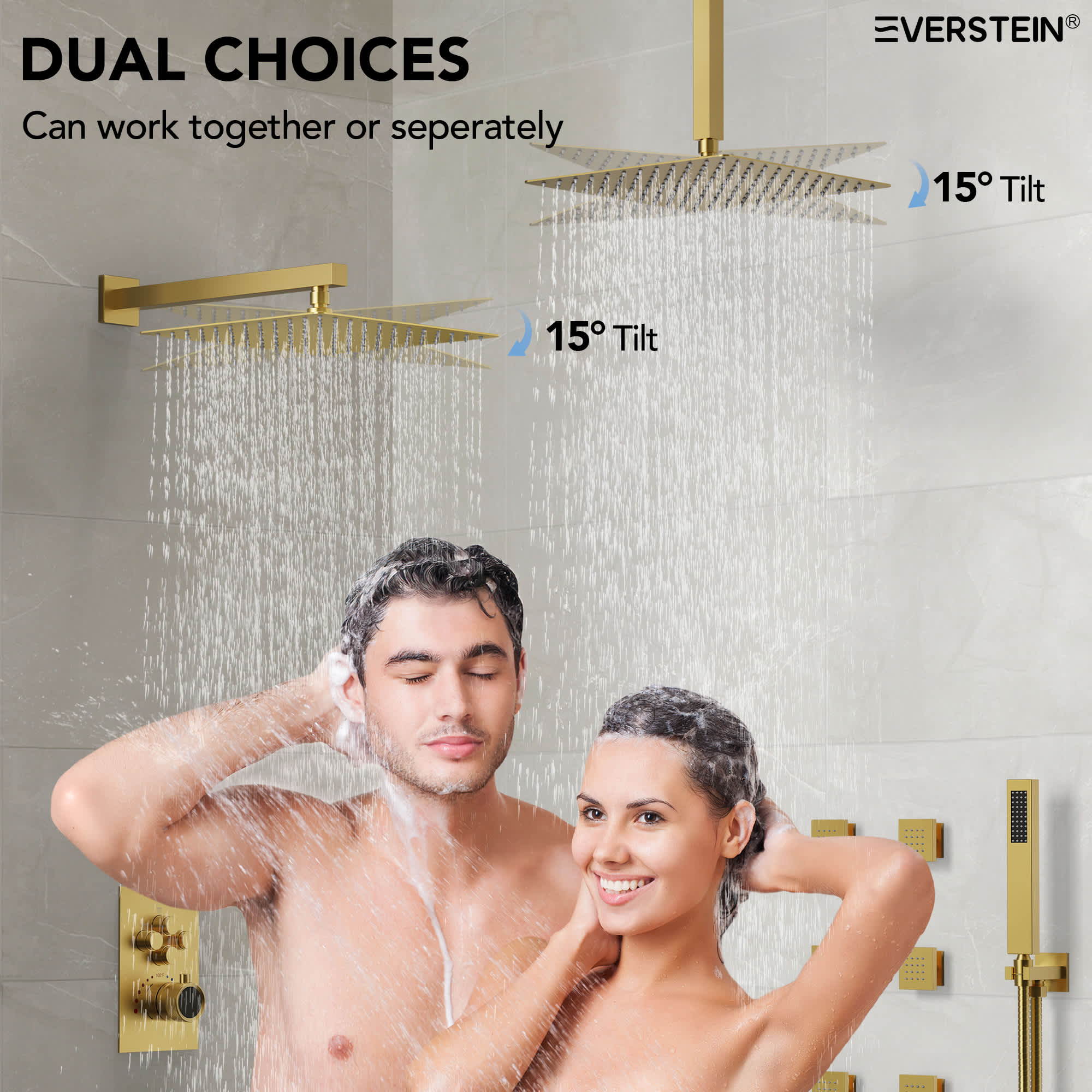 EVERSTEIN SFS-1032-GD12 Tub-Shower-Faucets - View #7