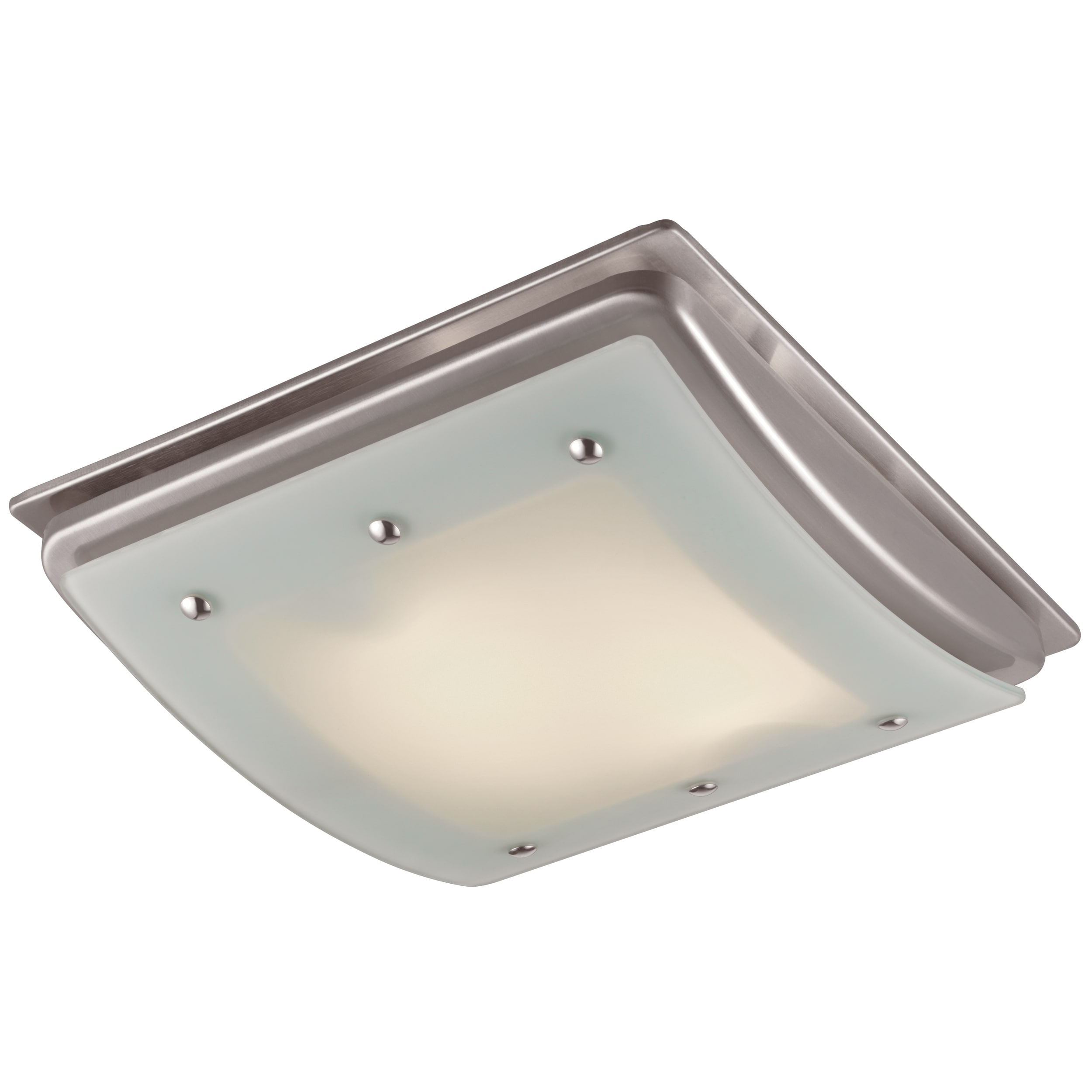 UtiliTech Decorative Ventilation Fan and Light - Brushed high quality Nickel