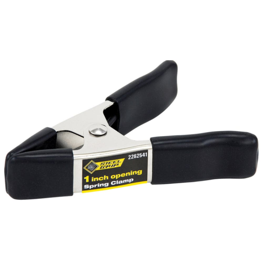 Steel Grip Vinyl Spring Clamp 1 in Black Pack of 1 #2262541