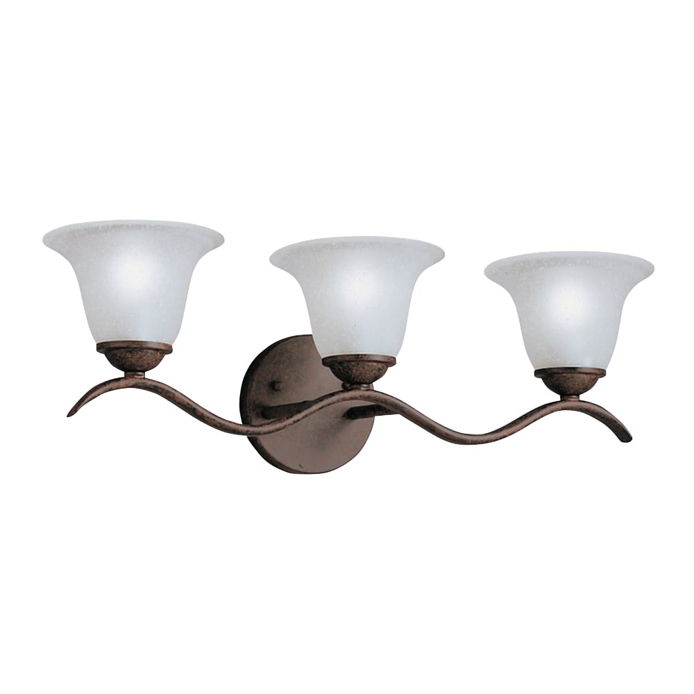 Kichler 6323TZ Dover 22.5-in 3 -Light Bronze Transitional Vanity light