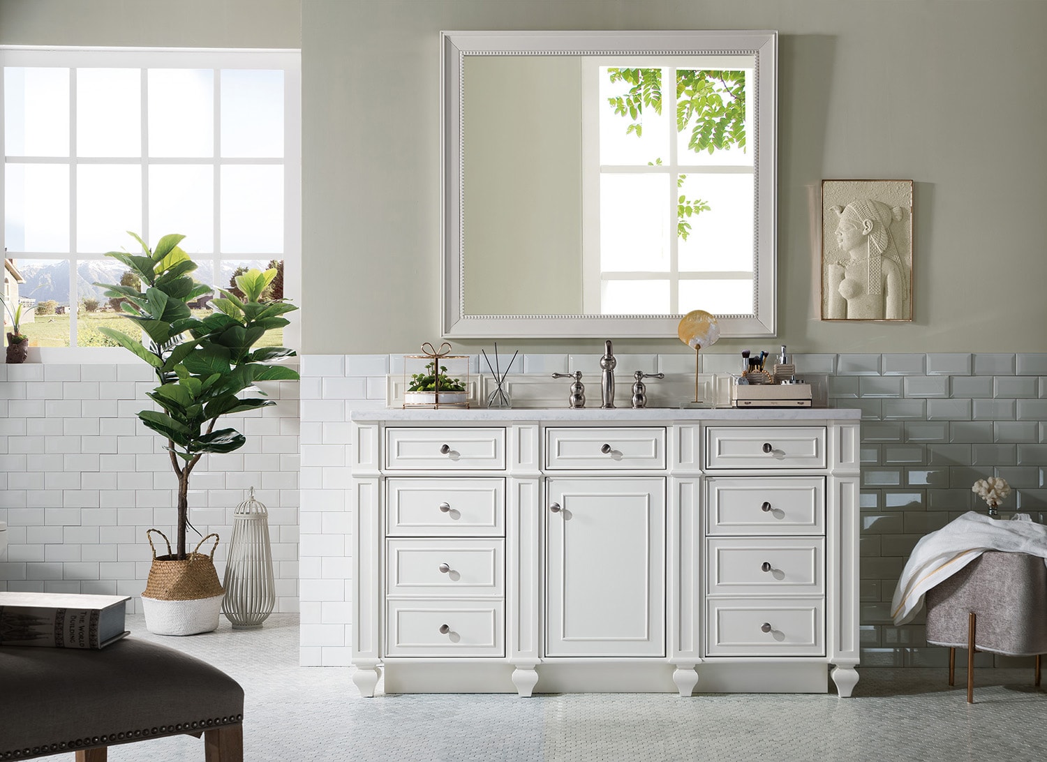 James Martin Vanities Solid Wood Frame Bathroom Vanities At Lowes.com