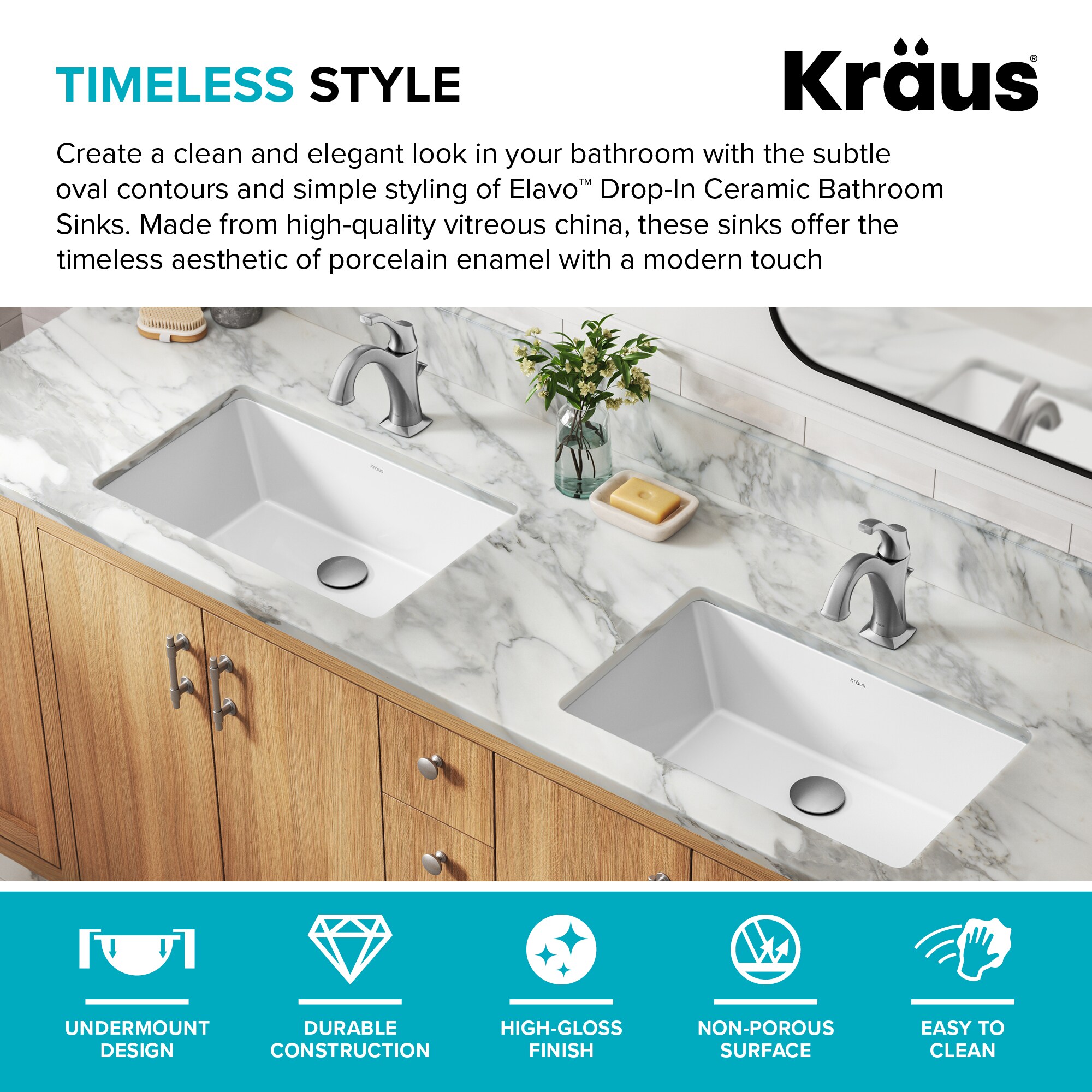 Kraus KCU-242 Bath-Sink - View #3
