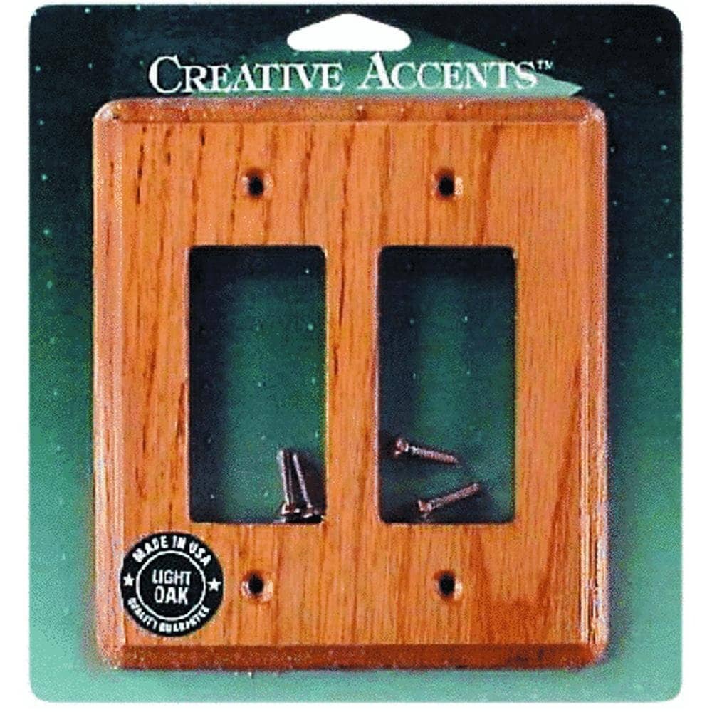 Jackson  Light Oak 2-Gang Wall Plate Part No. 927L