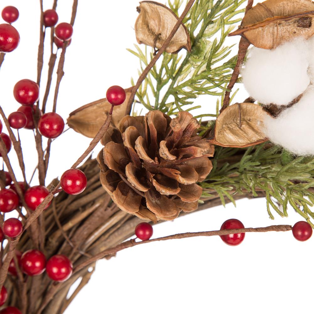 Glitzhome 1117202605 Artificial-Christmas-Wreaths - View #5