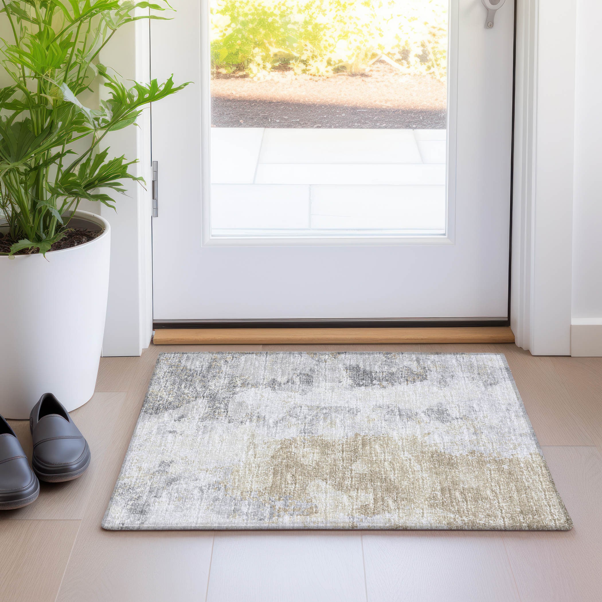 Addison Rugs AMF68MO20X30 Mayfield AMF68MO 2 x 3 (ft) Loomed Polyester Moody Rectangular Indoor Abstract Machine washable Area rug