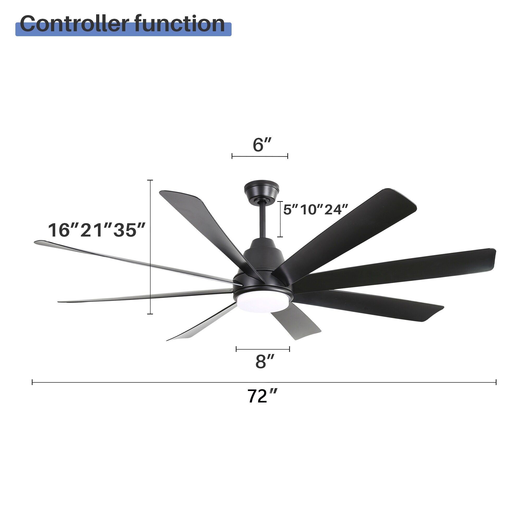 Bybafun YA3200051 Ceiling-Fans - View #3
