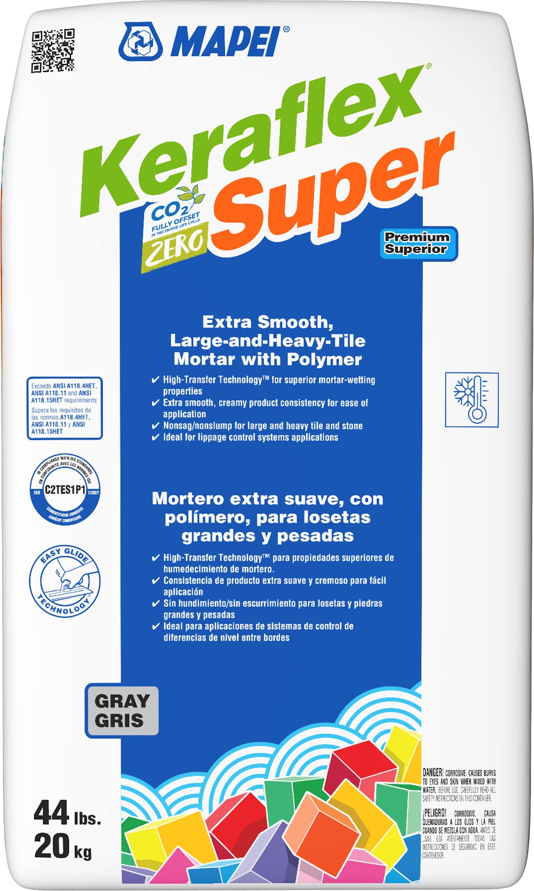 MAPEI 1200136USA KeraFlex Super Gray Thinset/Medium bed Tile Mortar ( 44 Pound(s) )