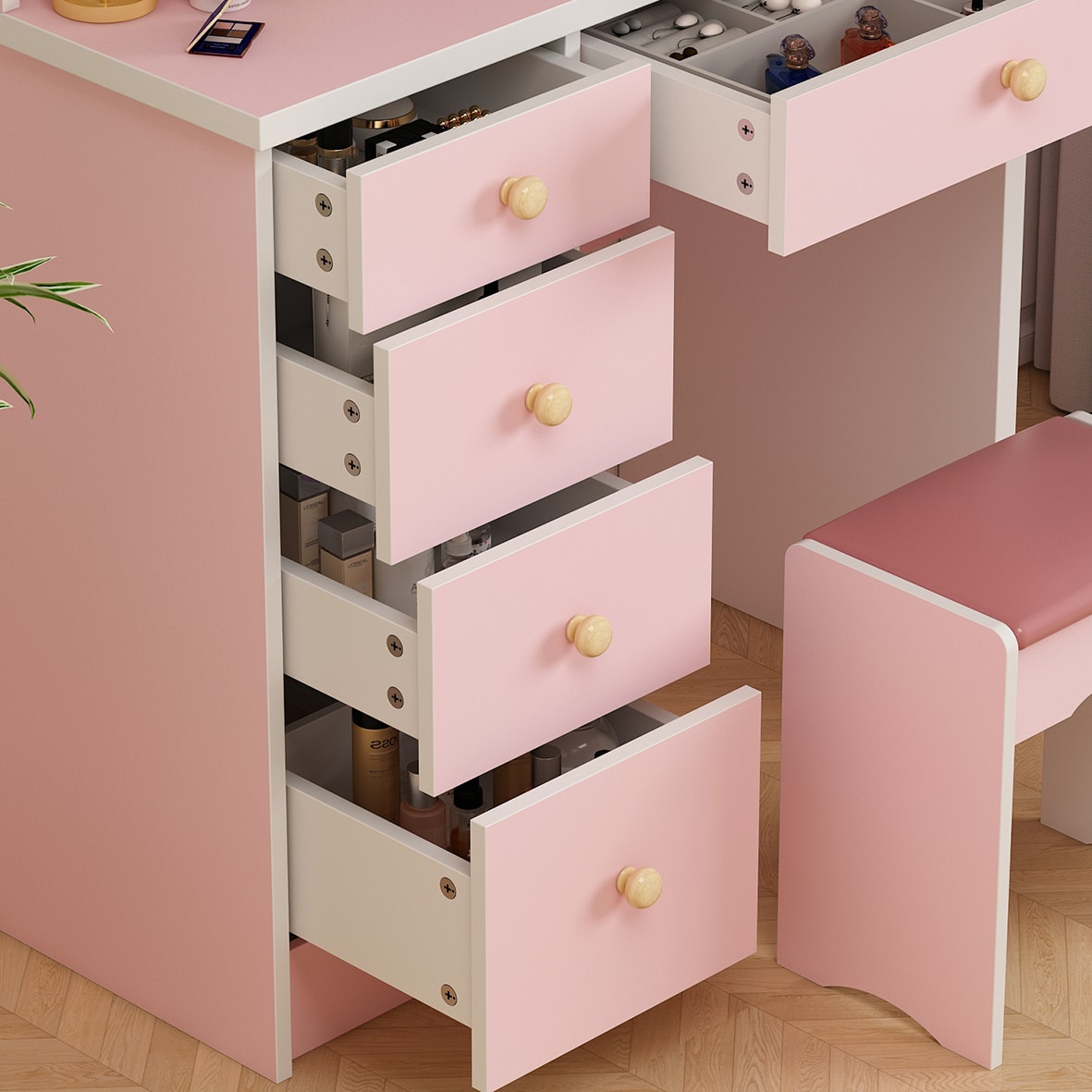 FUFU&GAGA LNN-KF210095-04 Bedroom-Vanities - View #2