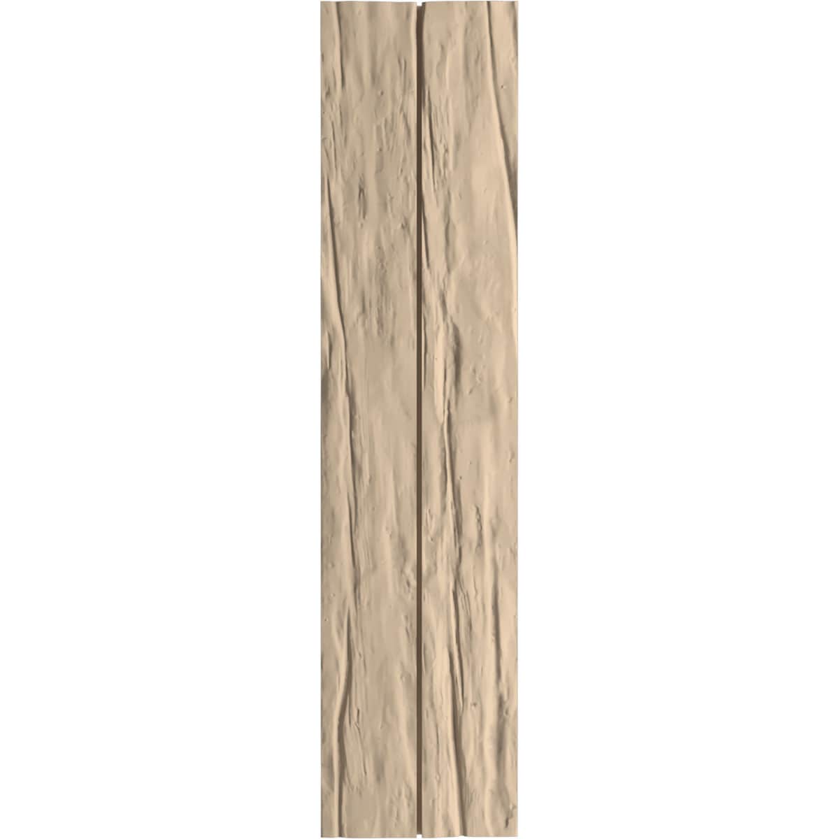 Ekena Millwork SHUBJN11X70RWPR 11-in W x 70-in H Riverwood Paintable/Stainable Board and batten No batten Exterior Shutters ( 2 -Pack )