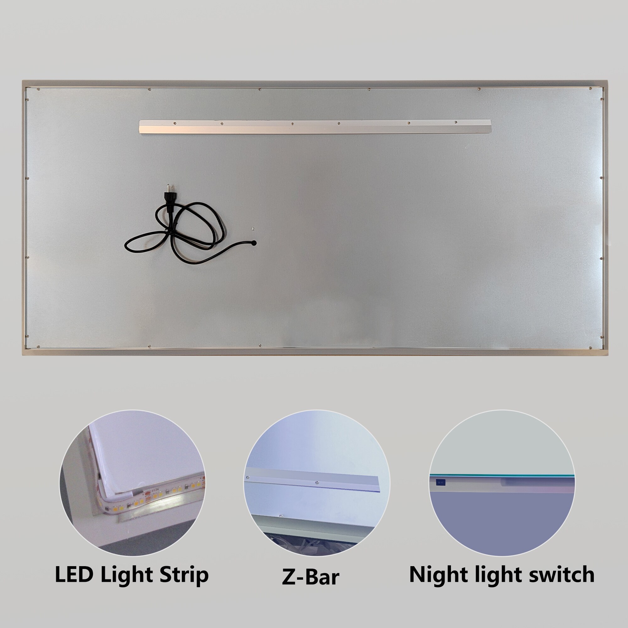 ExBrite DHBM2436FLAL Framed-Bath-Mirrors - View #8