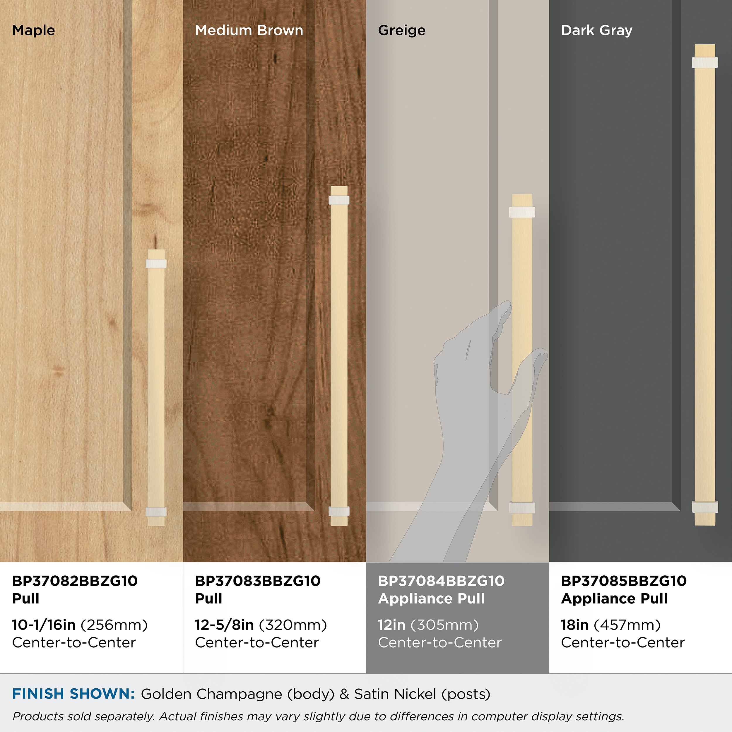 Amerock BP37084BBZG10 Cabinet-Pulls - View #8