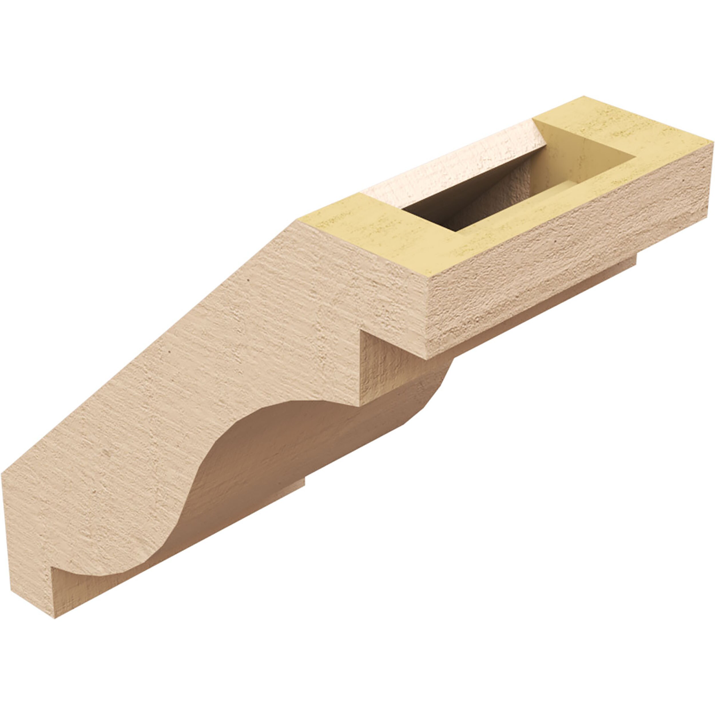 Ekena Millwork BRCUR05X08X08CHGRCPR corbels - View #12