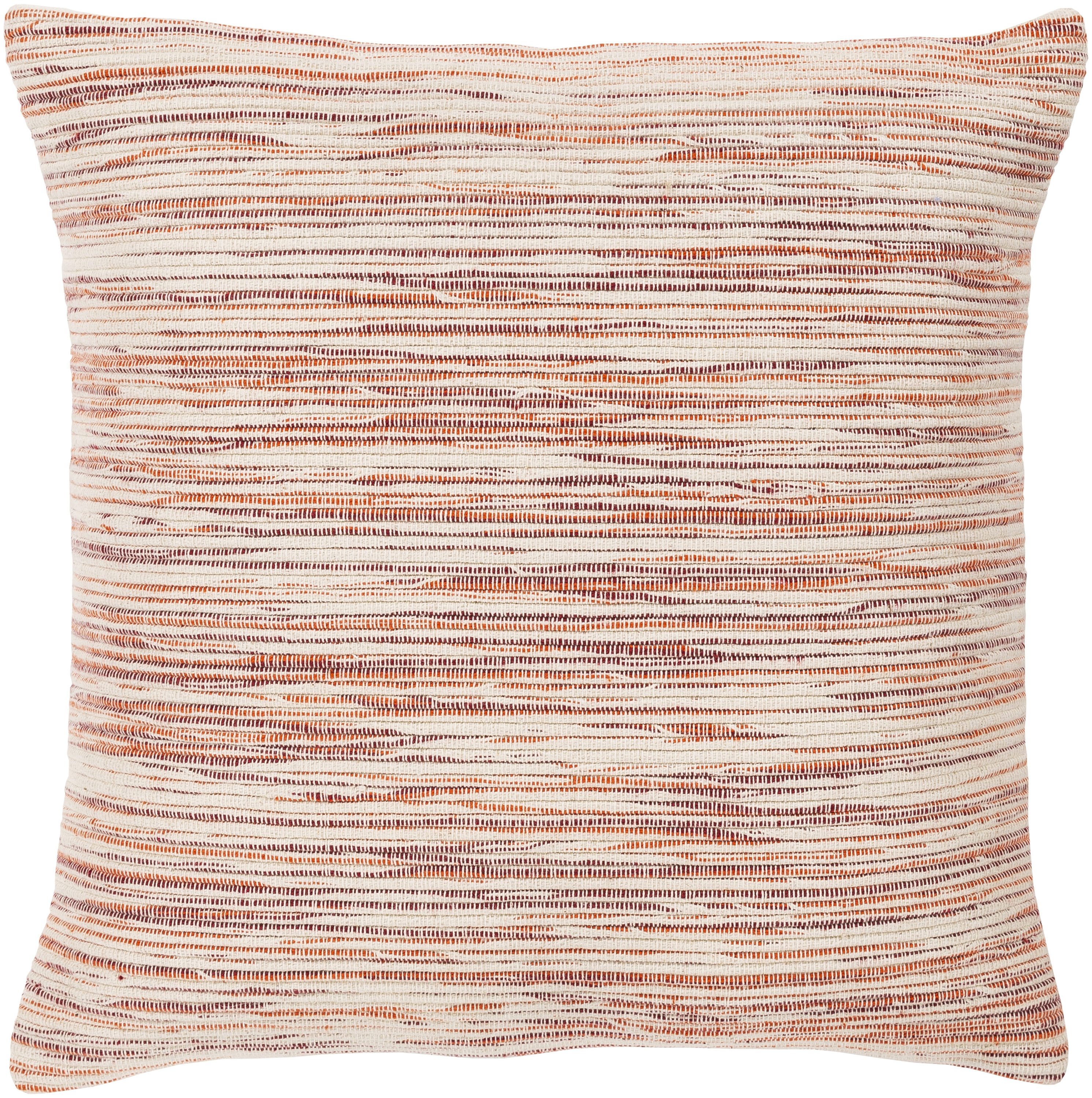 Livabliss ZMA001-1818D Zuma 18-in x 18-in Orange Square Indoor Decorative Pillow